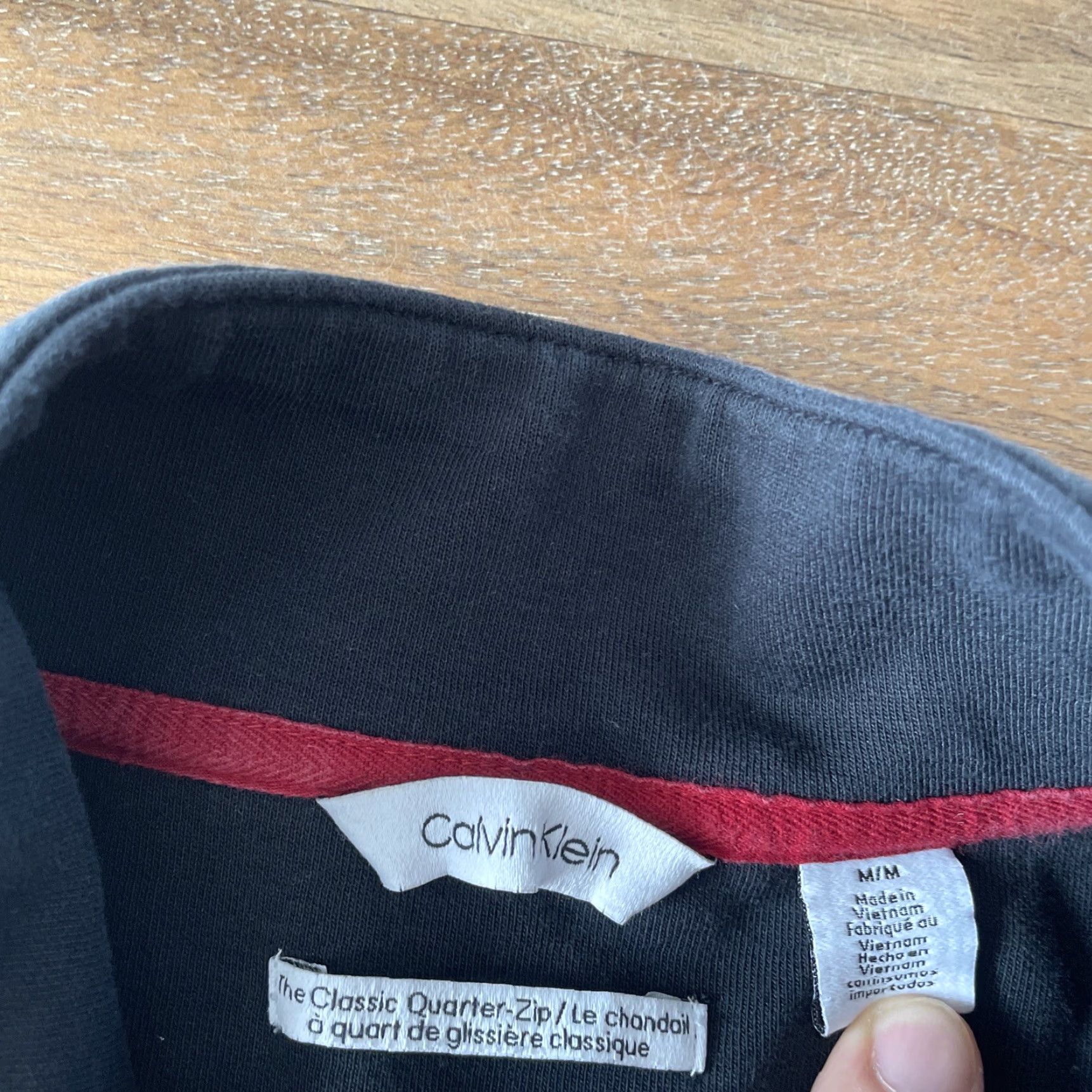 Calvin Klein Calvin Klein 1/4 Zip Sweatshirt Mens Medium Pullover Fleece Black Sweatshirt Pullover 1/4 Zip Mock Neck Knit Style Regular Size M Size US M / EU 48-50 / 2 - 3 Thumbnail