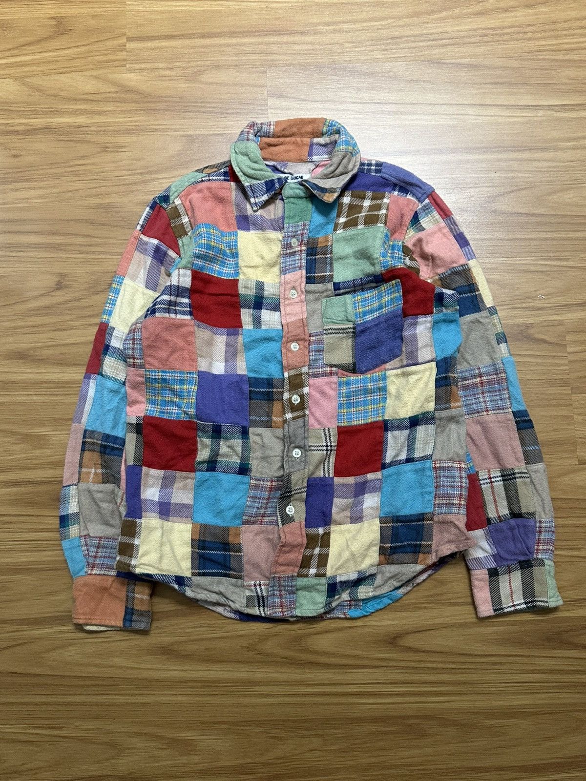 Japanese Brand × Sugar Cane Cube Sugar Japan Patchwork Single Pocket Button Up Shirt Size US M / EU 48-50 / 2 - 10 Thumbnail