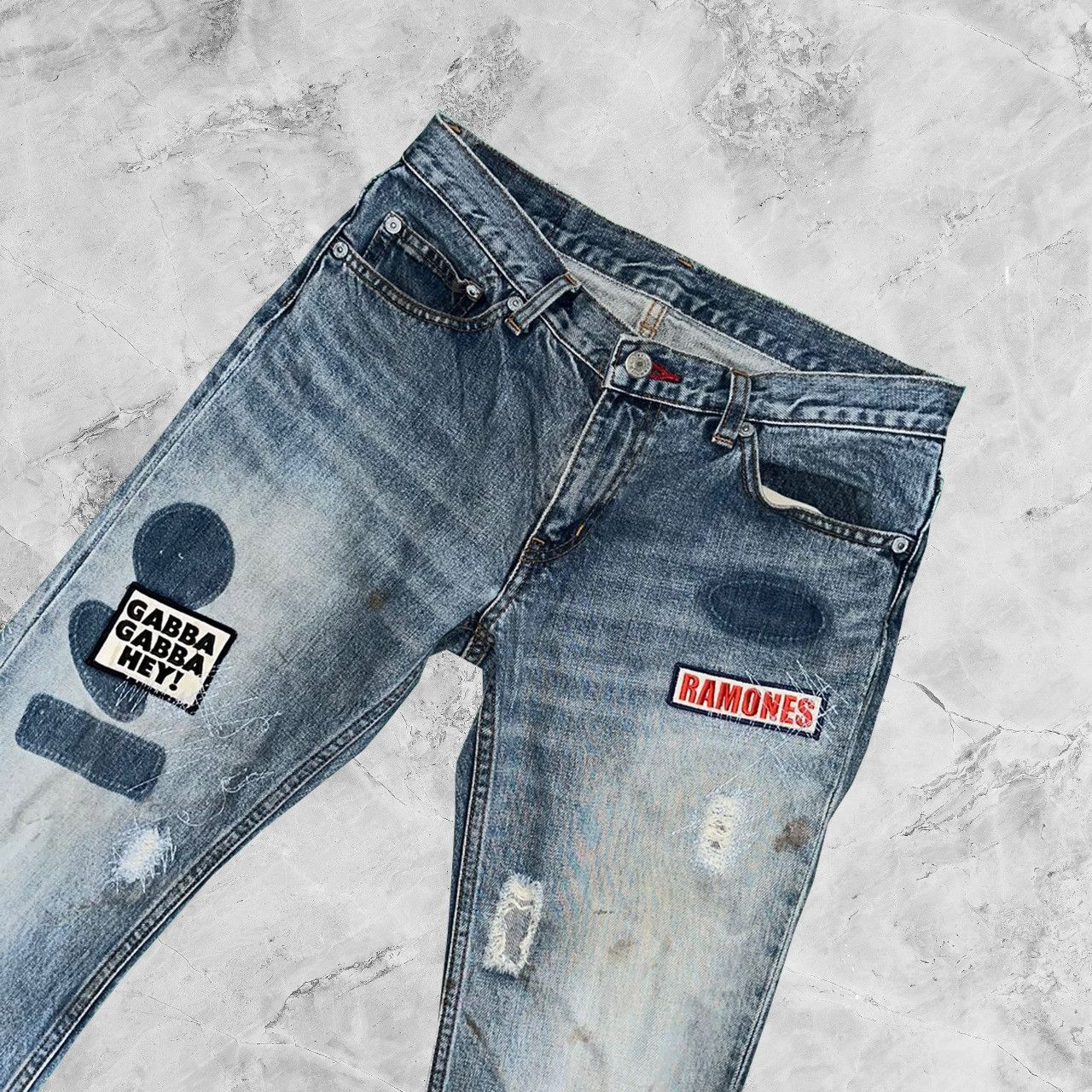 Hysteric Glamour Vintage Kinky Hysteric Glamour Ramones Altered Denim Jeans Size US 29 - 3 Thumbnail
