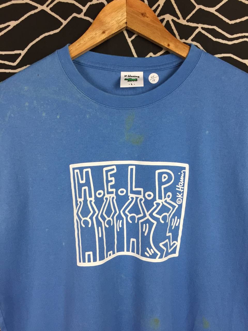 Keith Haring Uniqlo X Keith Haring HELP Pop Art Tee Size US L / EU 52-54 / 3 - 3 Thumbnail