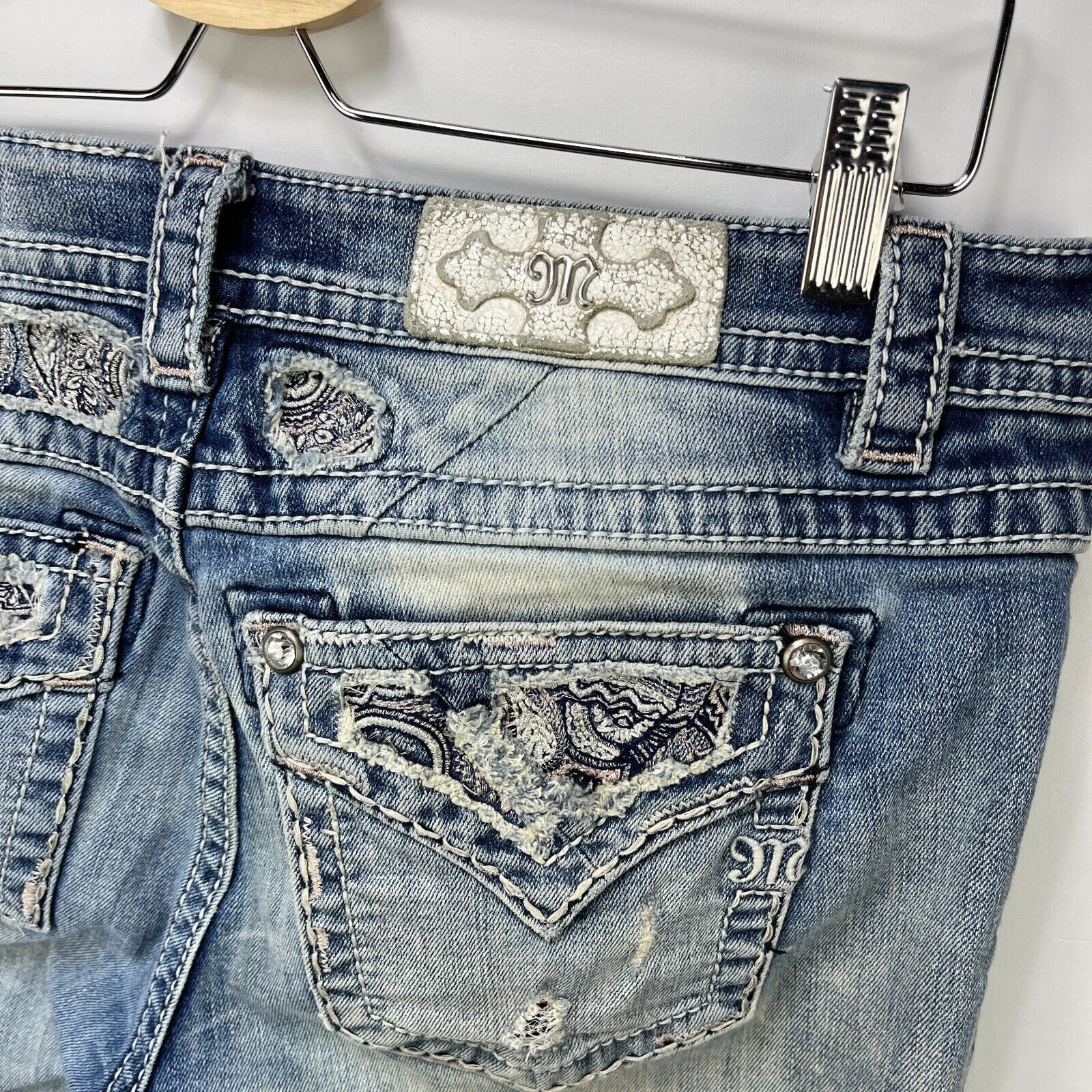 Miss Me × Vintage Vintage Y2K Miss Me Jeans Mid Rise Boot Flare Size 30 x 34 Size 30" / US 8 / IT 44 - 3 Thumbnail