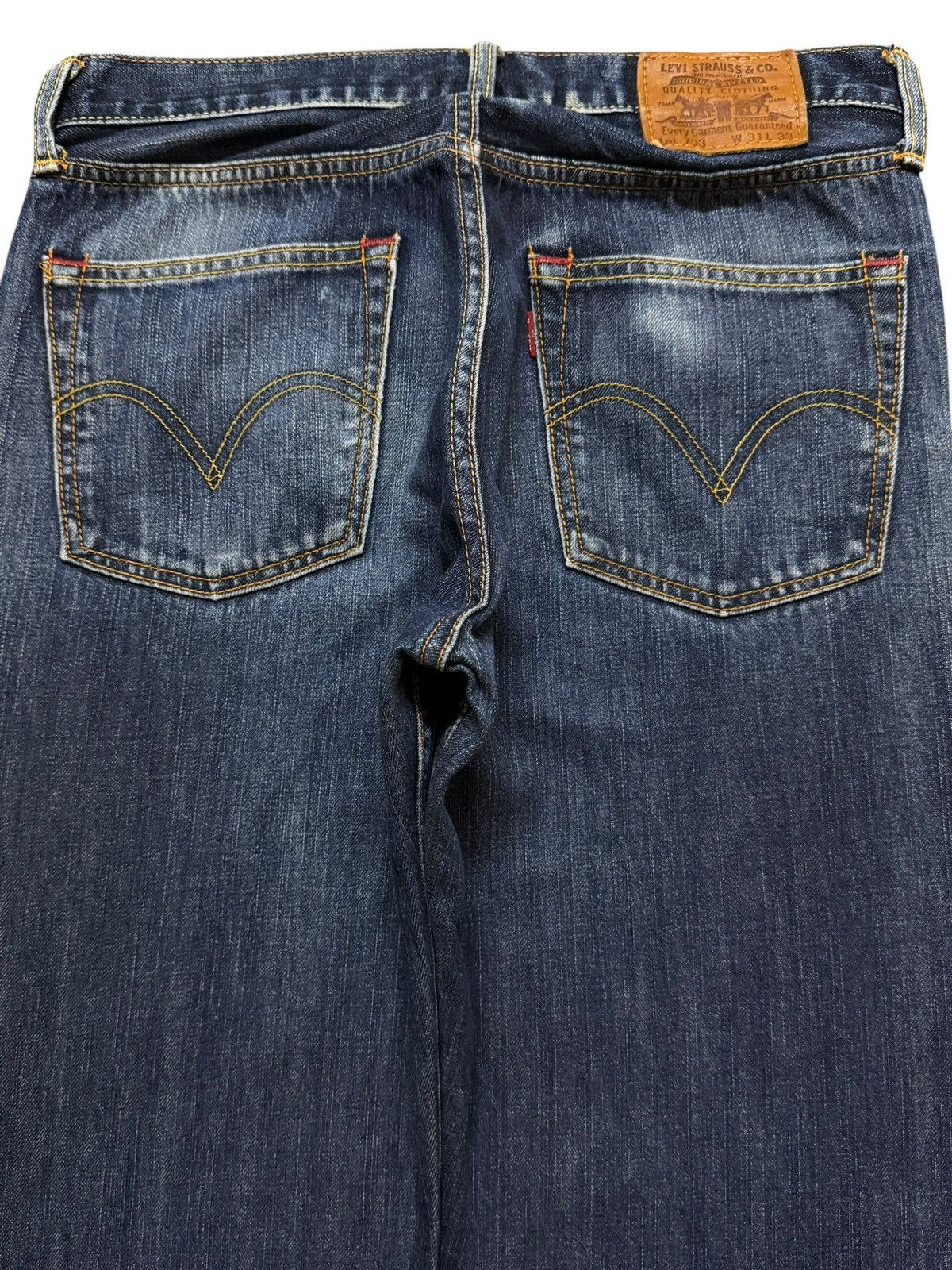 Levi's Vintage Y2K Levis 703 Blue Faded Wash Distressed Wide Leg Size US 31 - 4 Thumbnail