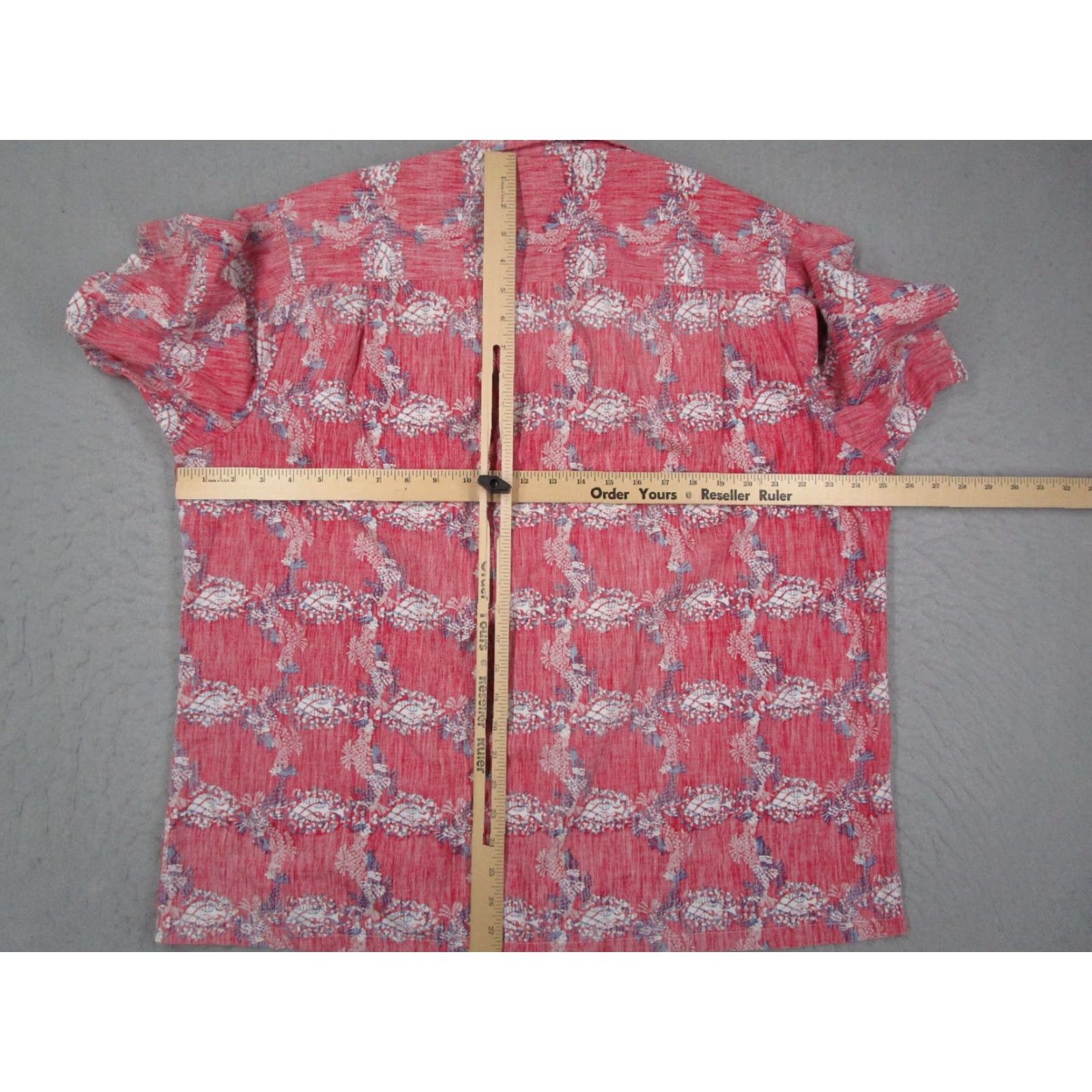 Vintage VINTAGE HRH His Royal Highness Shirt Mens XL Red Hawaiian Reverse USA Size US XL / EU 56 / 4 - 6 Thumbnail