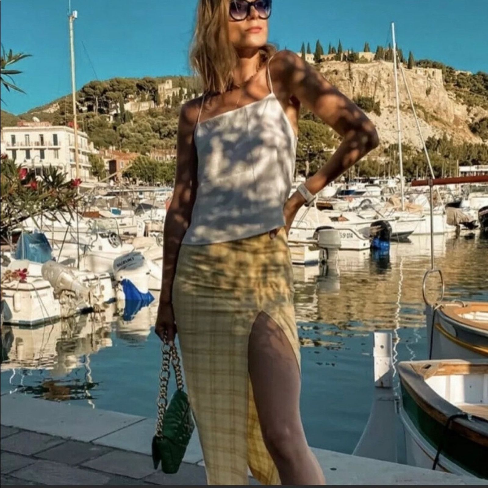 Zara Zara blogger favorite plaid midi skirt Size 26" / US 2 / IT 38 - 5 Thumbnail