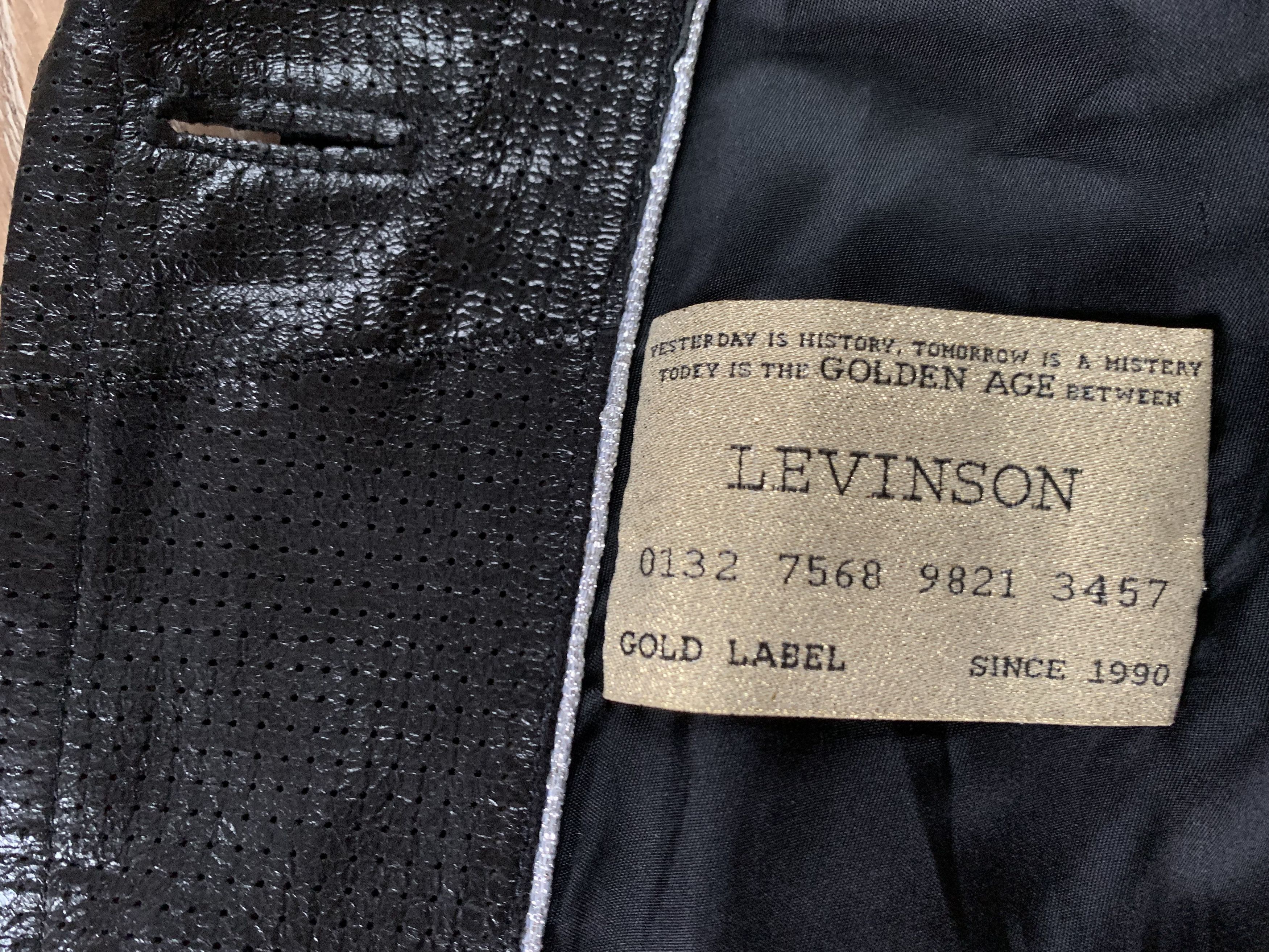 Vintage Rare Levinson Black Label Woman Perforated Leather Jacket Size M / US 6-8 / IT 42-44 - 9 Thumbnail