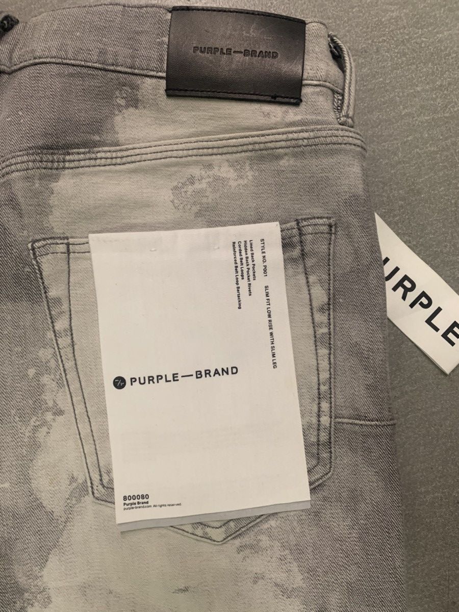 Purple Brand Purple Brand two toned grey black denim jeans Size US 34 / EU 50 - 17 Thumbnail