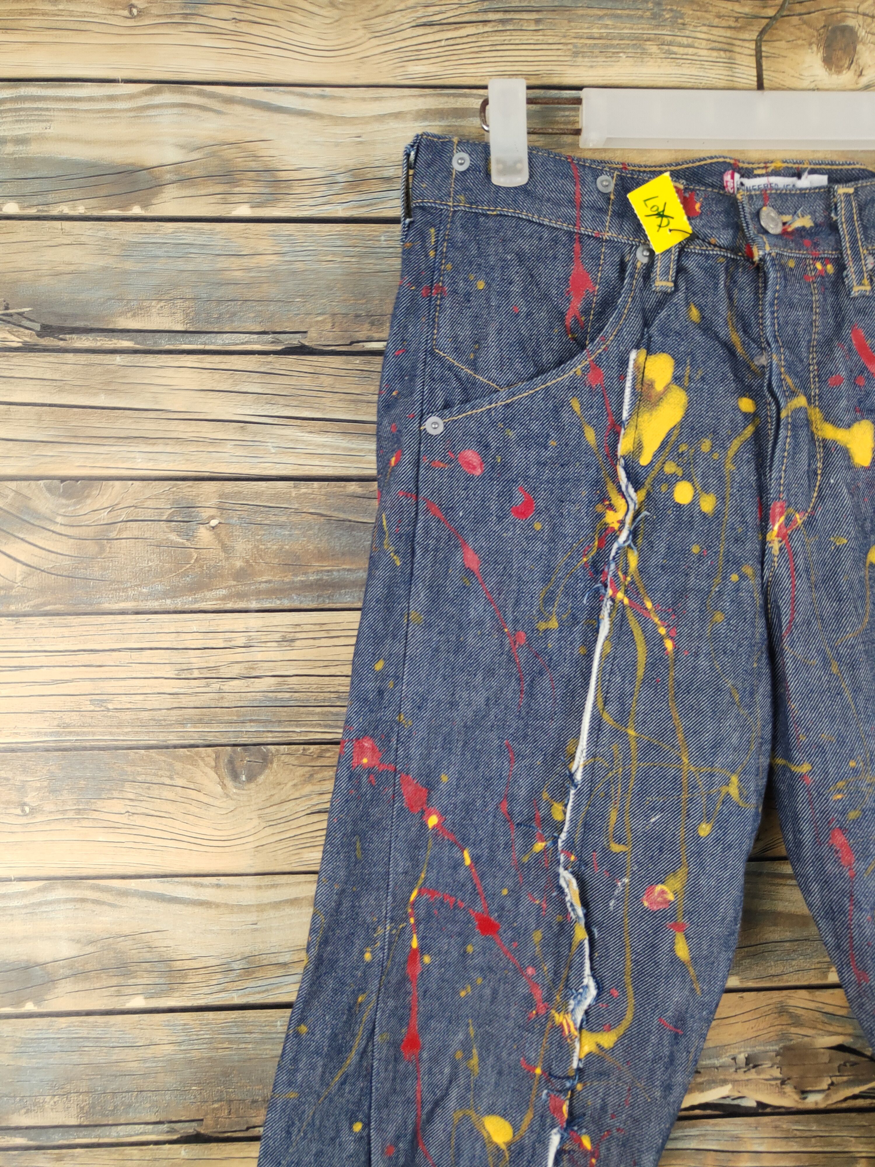 Levi's Levi's Engineered painted Comisen Ripped denim Jeans #W2092 Size US 30 / EU 46 - 3 Thumbnail