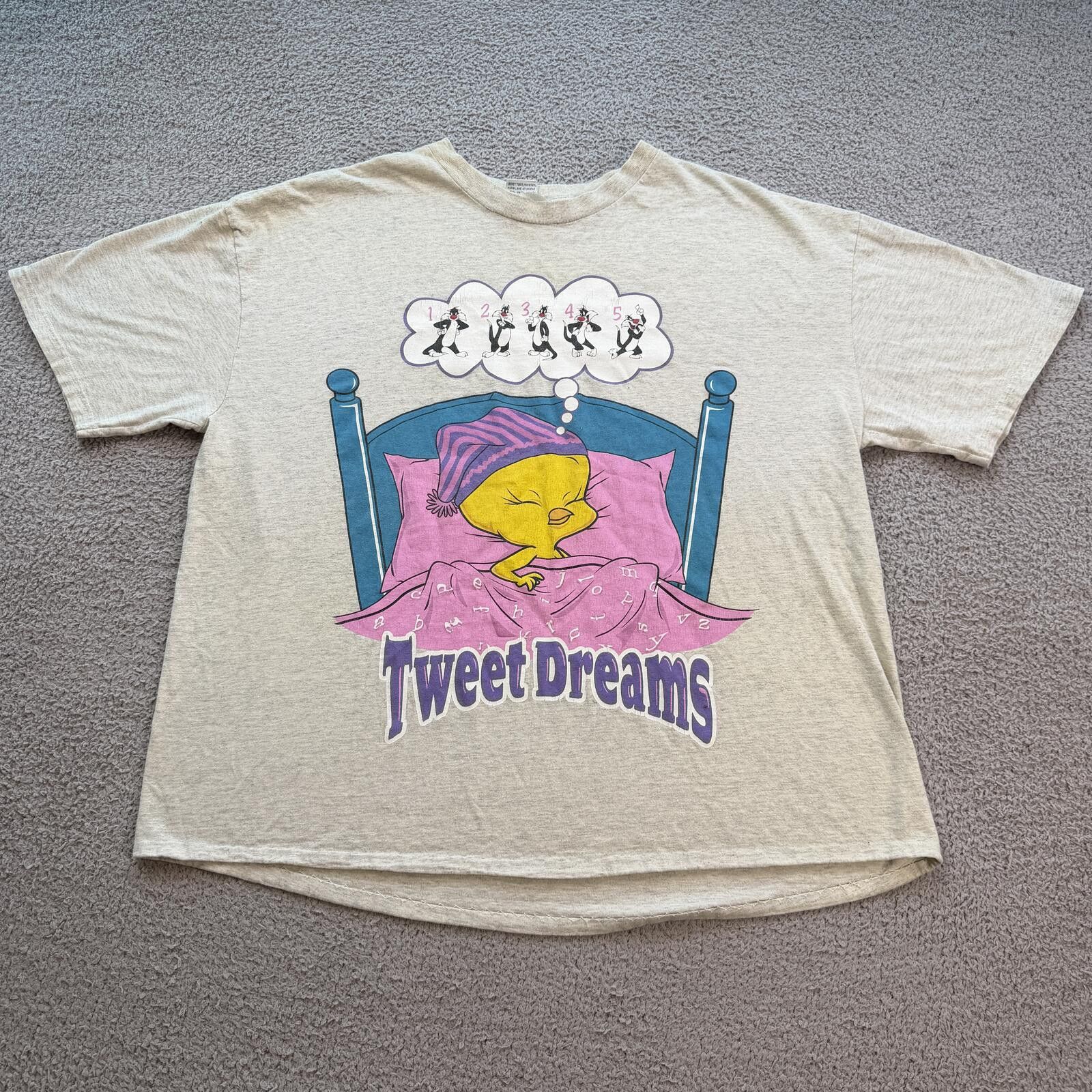 Other Vintage 1998 Tweety Bird Tweet Dreams Looney Tunes Shirt 2X Size US XXL / EU 58 / 5 - 1 Thumbnail