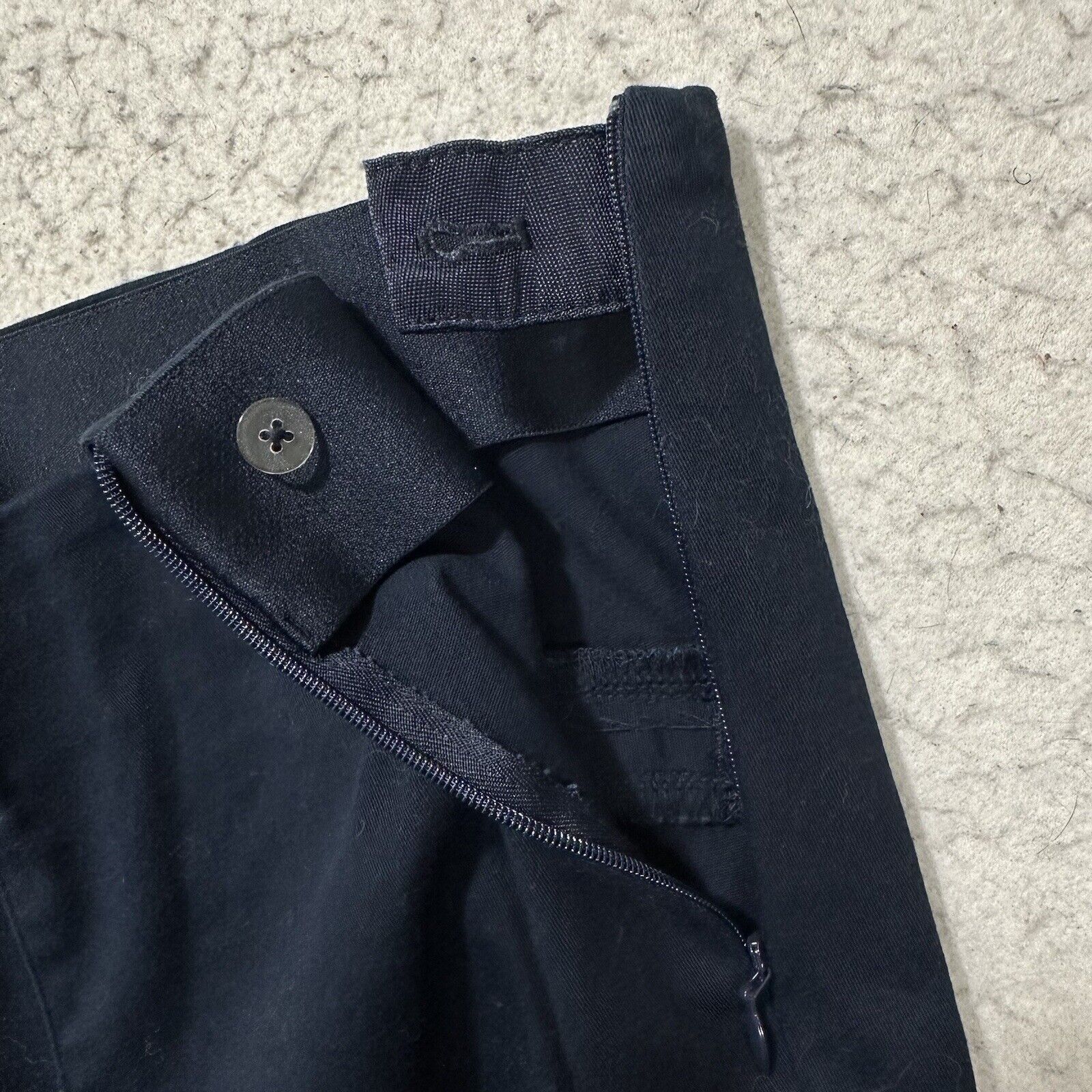 Old Navy Old Navy 12 Blue Flat Front Dress Pants High Rise 27" Inseam Size 34" / US 12 / IT 48 - 4 Thumbnail
