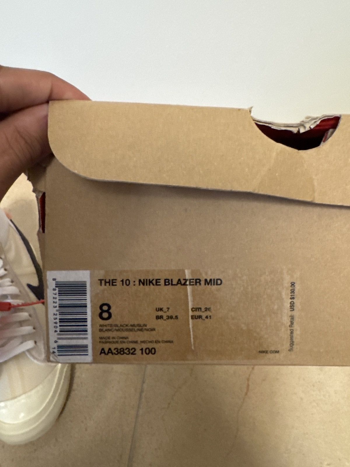 Nike × Off-White Nike Blazer Mid Off-White – US Men’s 8 | OG All | Worn Once Size US 8 / EU 41 - 7 Thumbnail