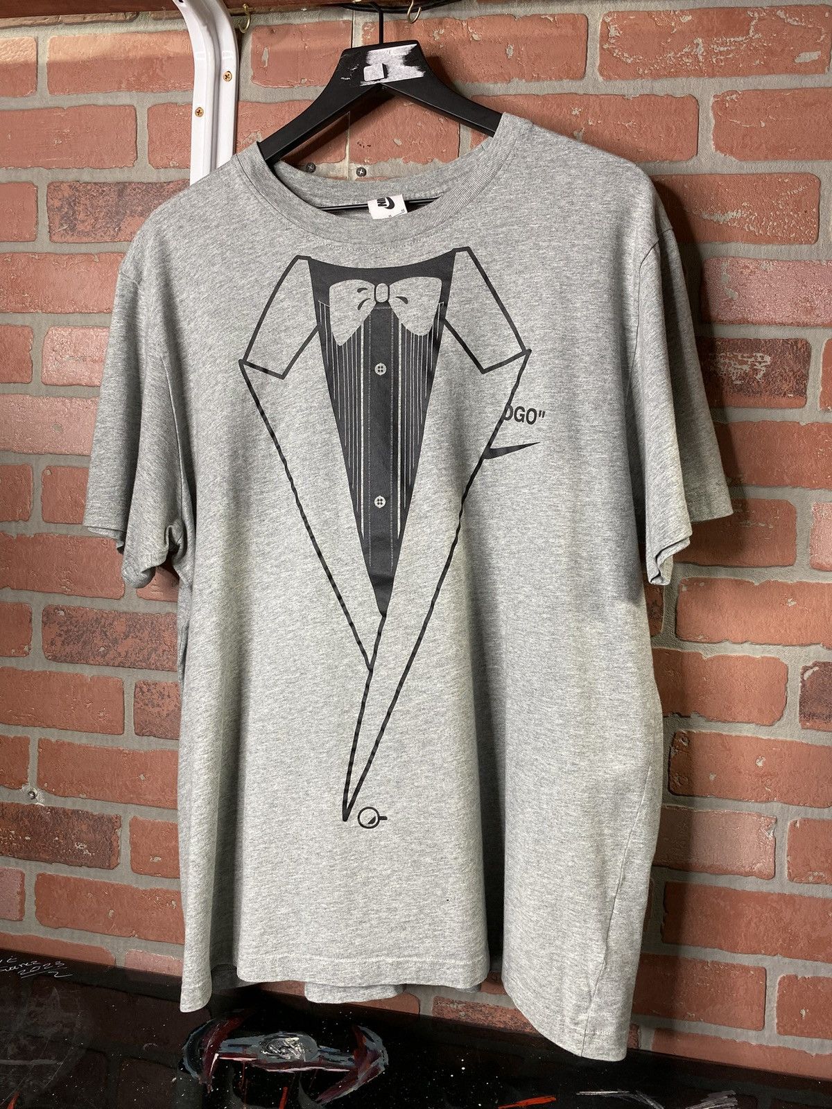 Off-White Off-White Nike T-Shirt Grey Virgil Abloh Tee Size Large Size US L / EU 52-54 / 3 - 2 Thumbnail
