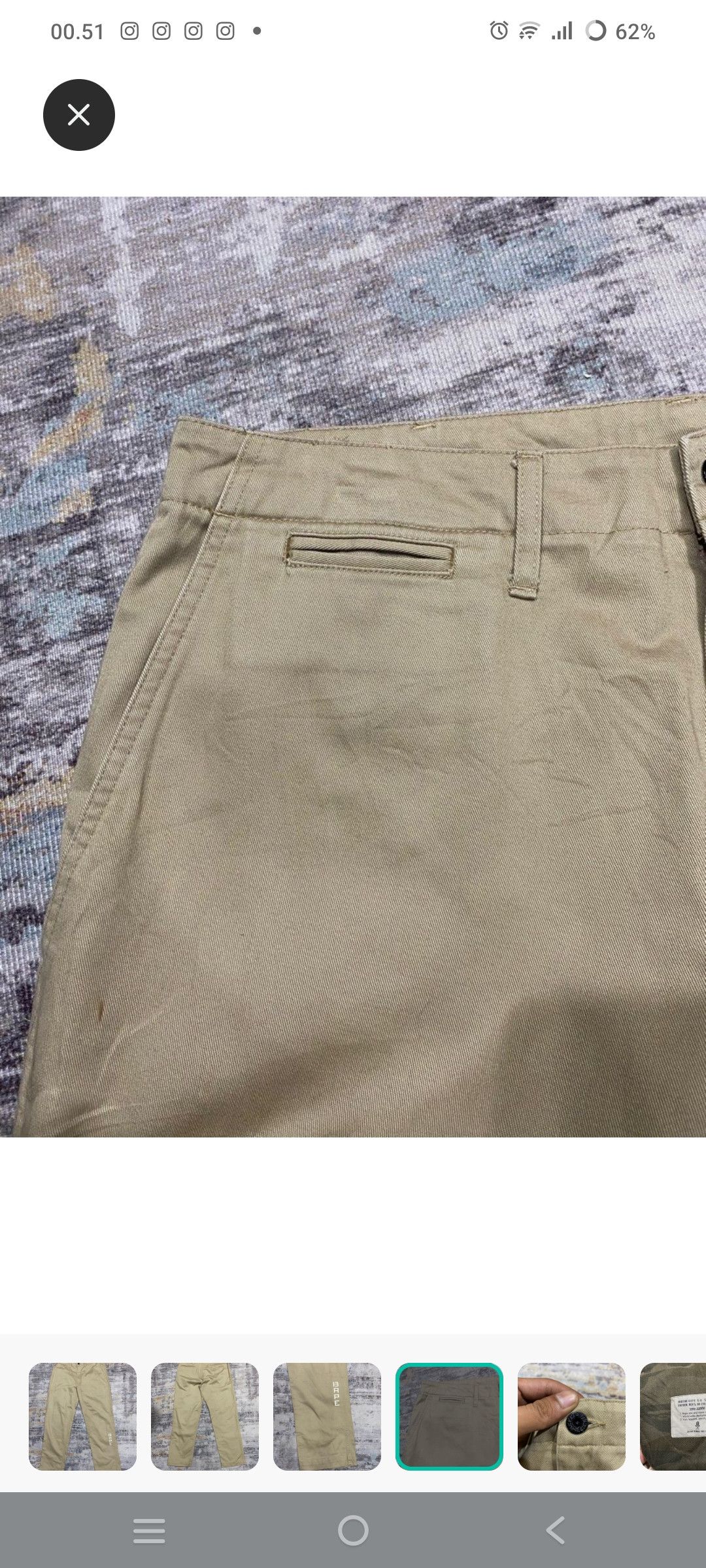 Bape Bape spellout chino pants size Large Size US 32 / EU 48 - 4 Thumbnail