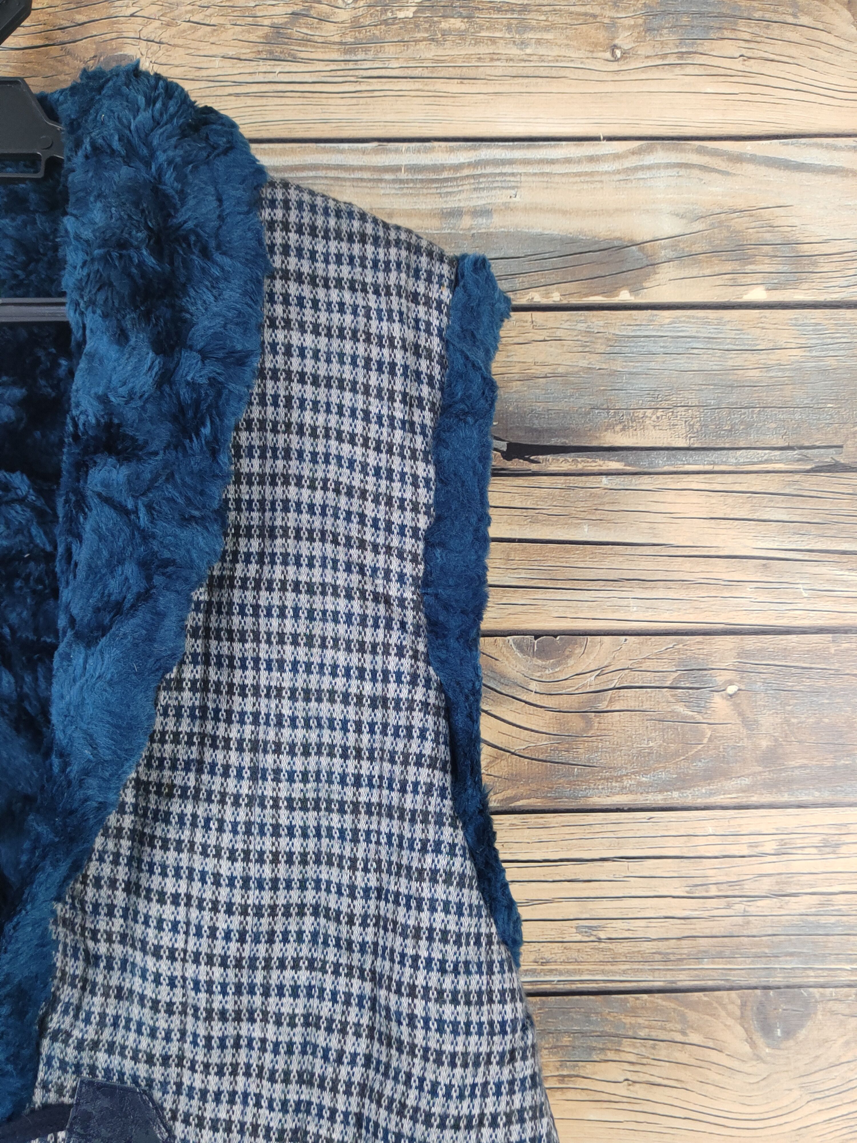Japanese Brand × Vintage Retro Vintage Old Memories Blue Gray Fur Mohair Vests Size US S / EU 44-46 / 1 - 7 Thumbnail