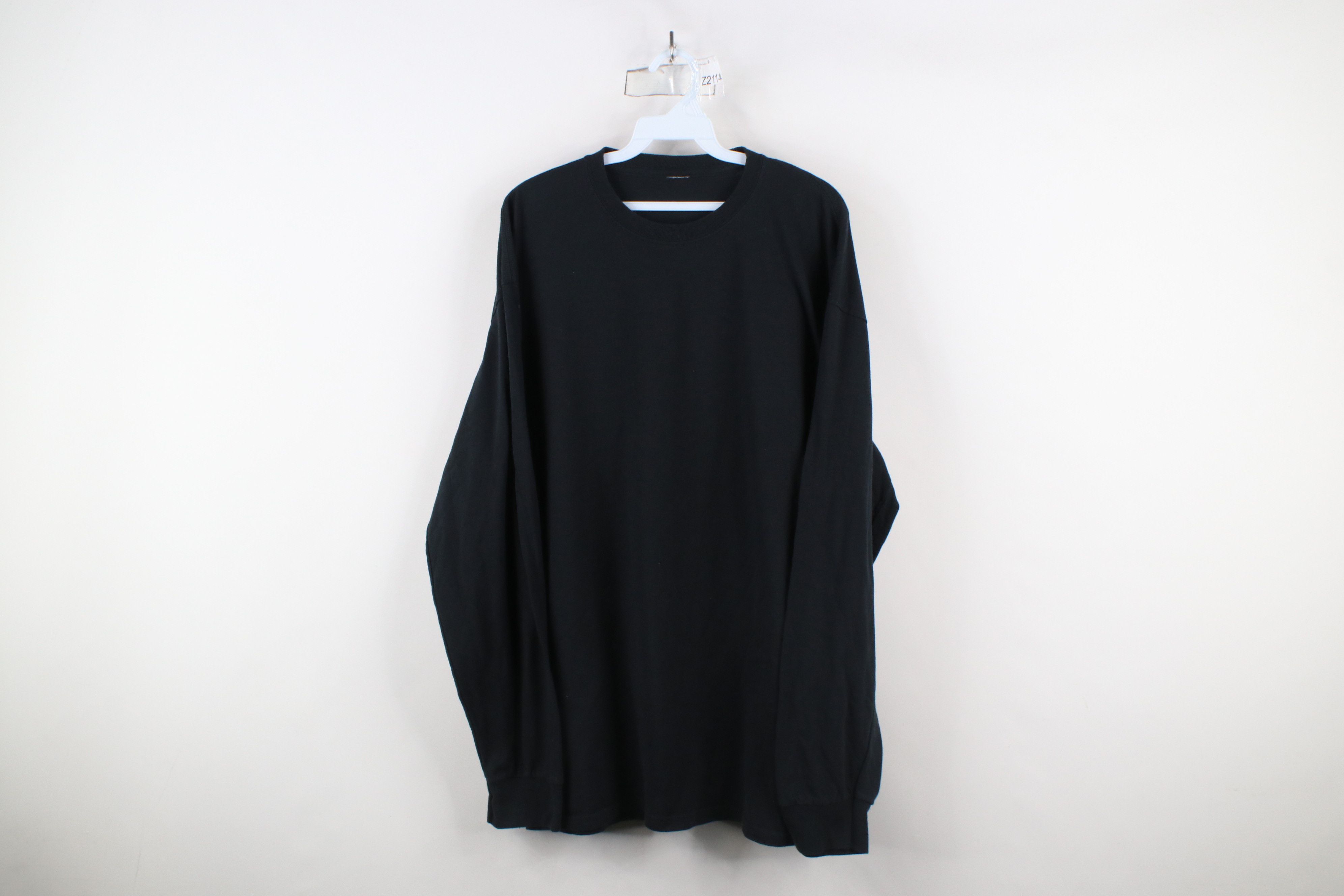 Vintage Vintage 90s Streetwear Long Sleeve T-Shirt Black Cotton Size US XL / EU 56 / 4 - 1 Thumbnail