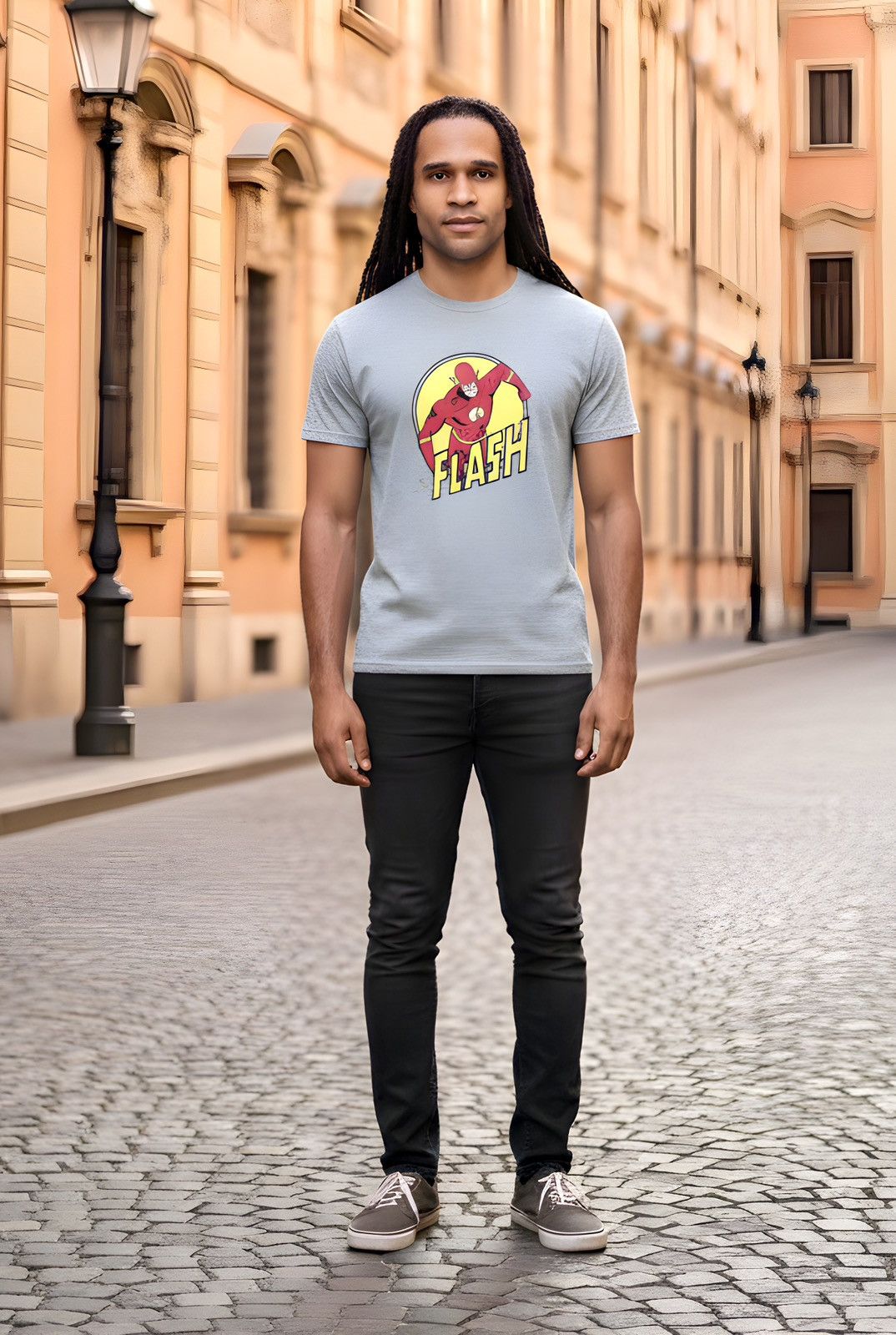 DC Comics The Flash DC Comics Men’s Short Sleeve Graphic T-Shirt Sz L Size US L / EU 52-54 / 3 - 2 Thumbnail