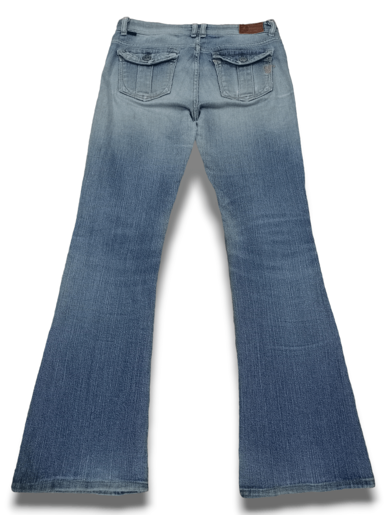 Edwin Vintage Japanese Edwin Fade Ripped Flare Bush Pants 30x30 Size 30" / US 8 / IT 44 - 2 Thumbnail