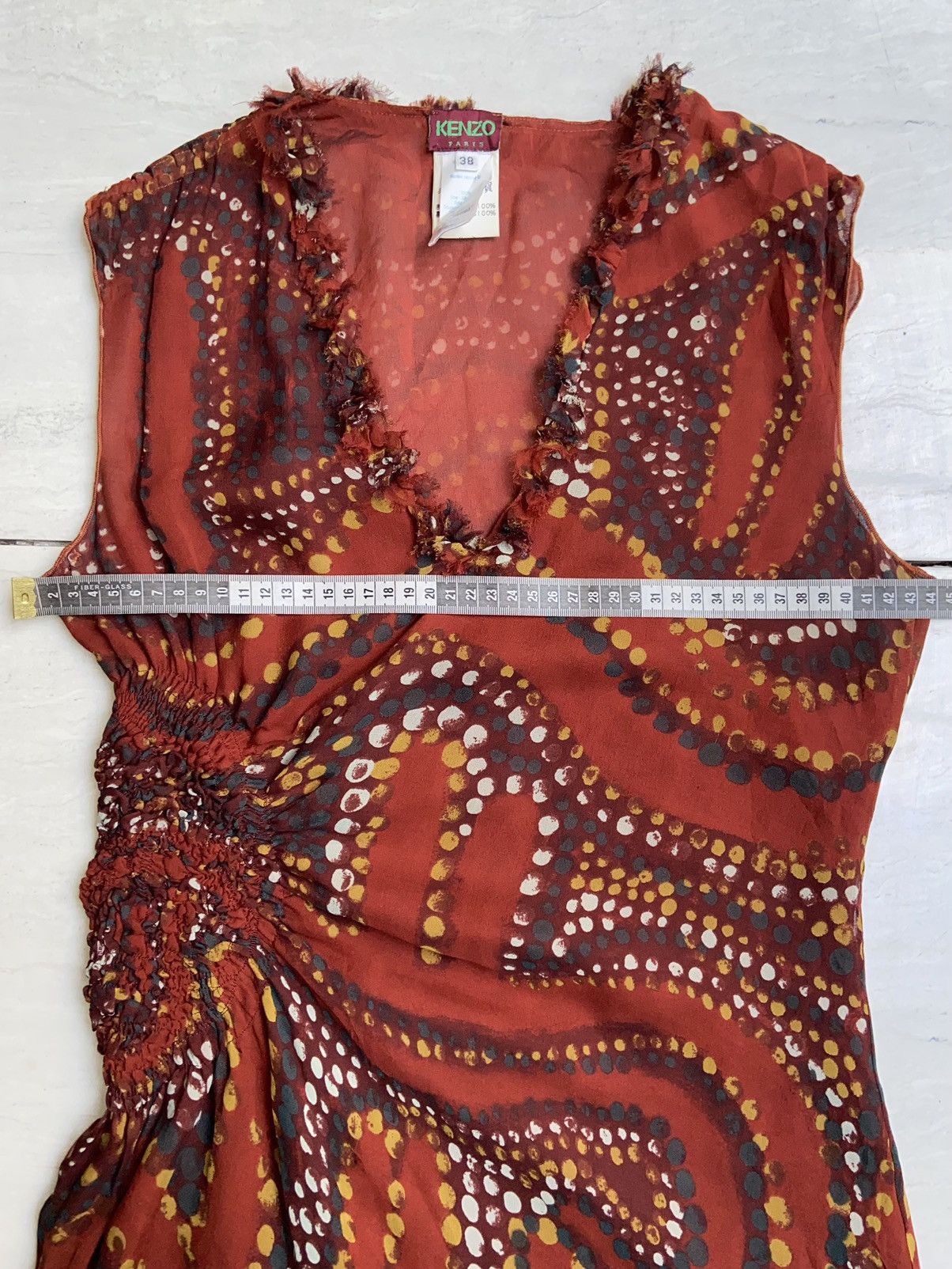 Kenzo KENZO PARIS Patterned Midi Dress Size XS / US 0-2 / IT 36-38 - 13 Thumbnail