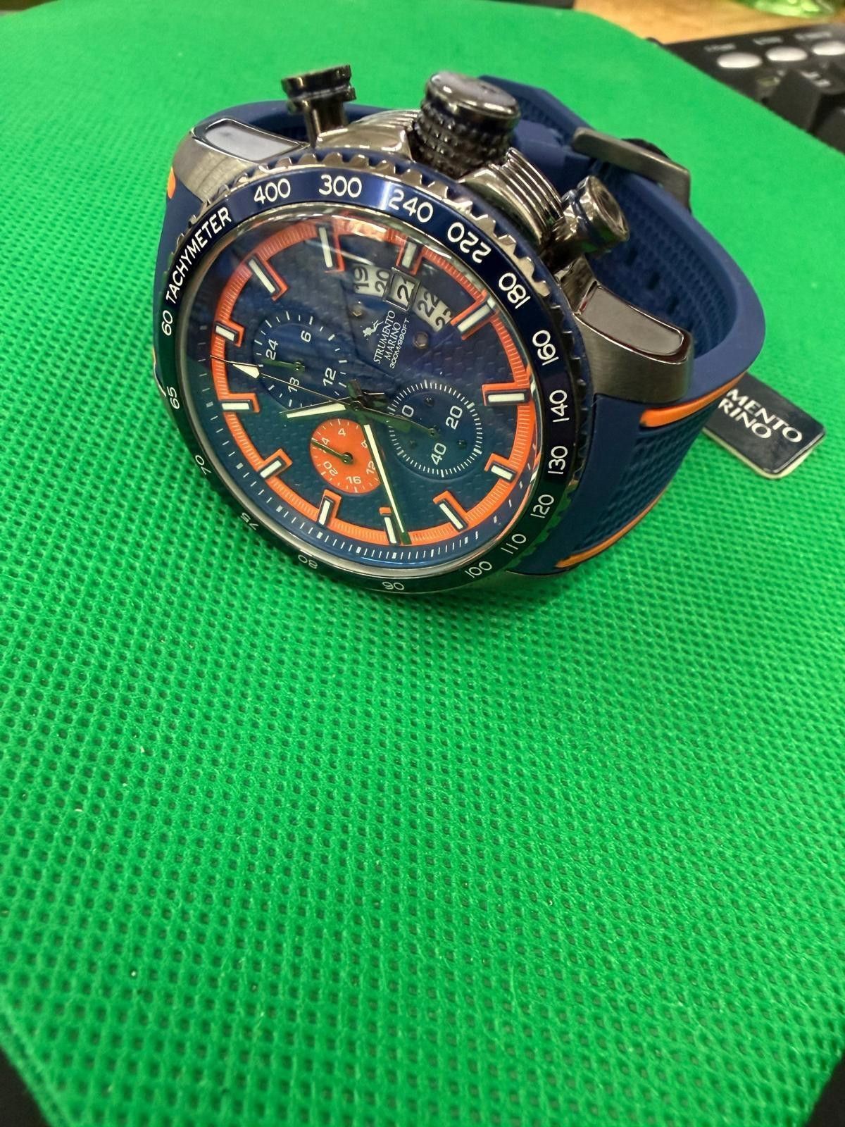 Other Strumento Marino Men's Chronograph Freedom BlueSiliconeWatch Size ONE SIZE - 4 Thumbnail
