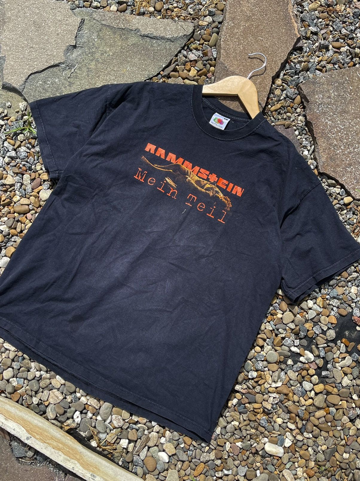 Band Tees × Vintage Rammstein Vintage Me In Teil black t-shirt tee double side Size US XL / EU 56 / 4 - 3 Thumbnail
