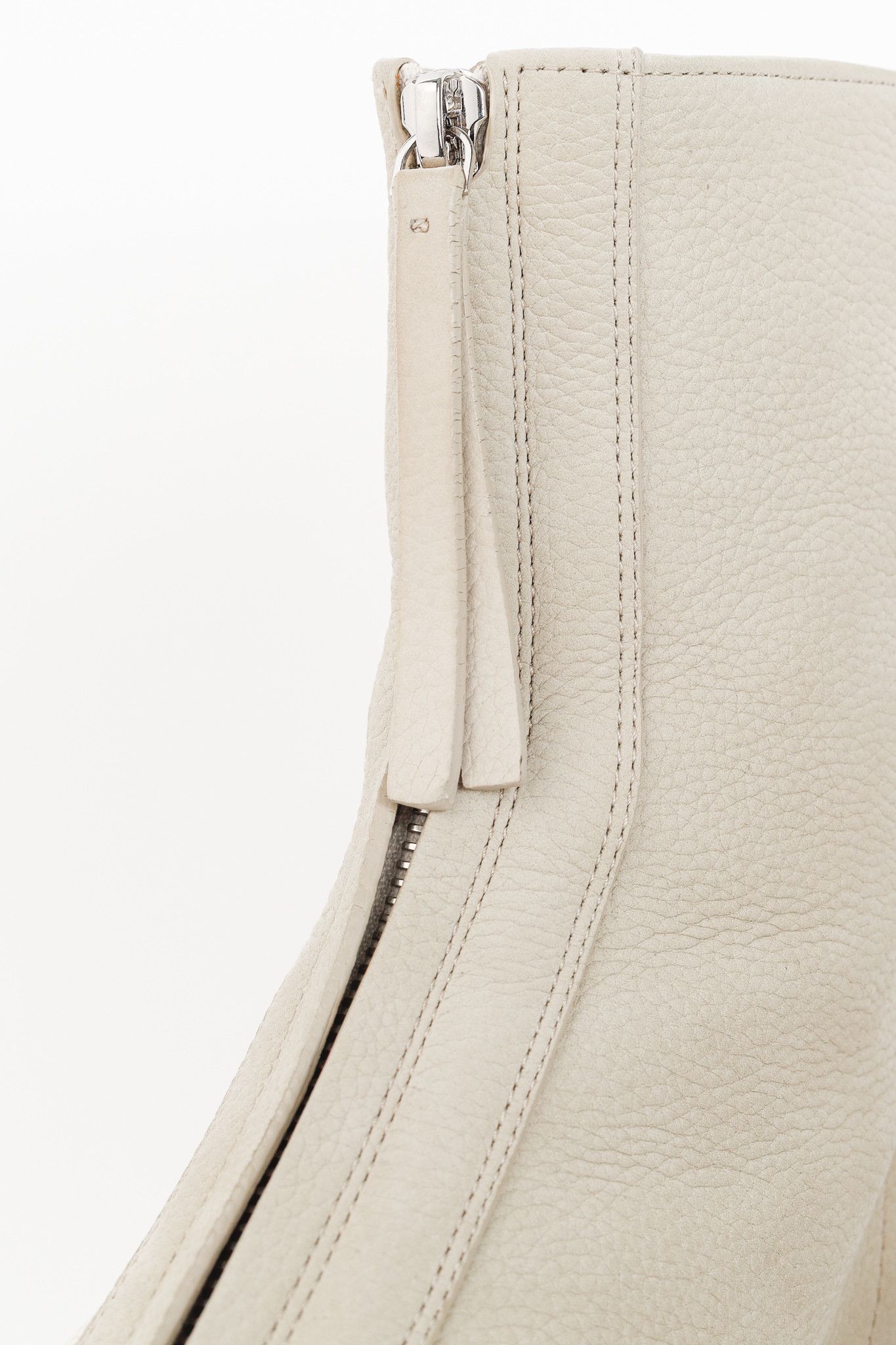 The Row The Row Beige Leather Platform Zipped Boot Size US 9.5 / IT 39.5 - 7 Thumbnail