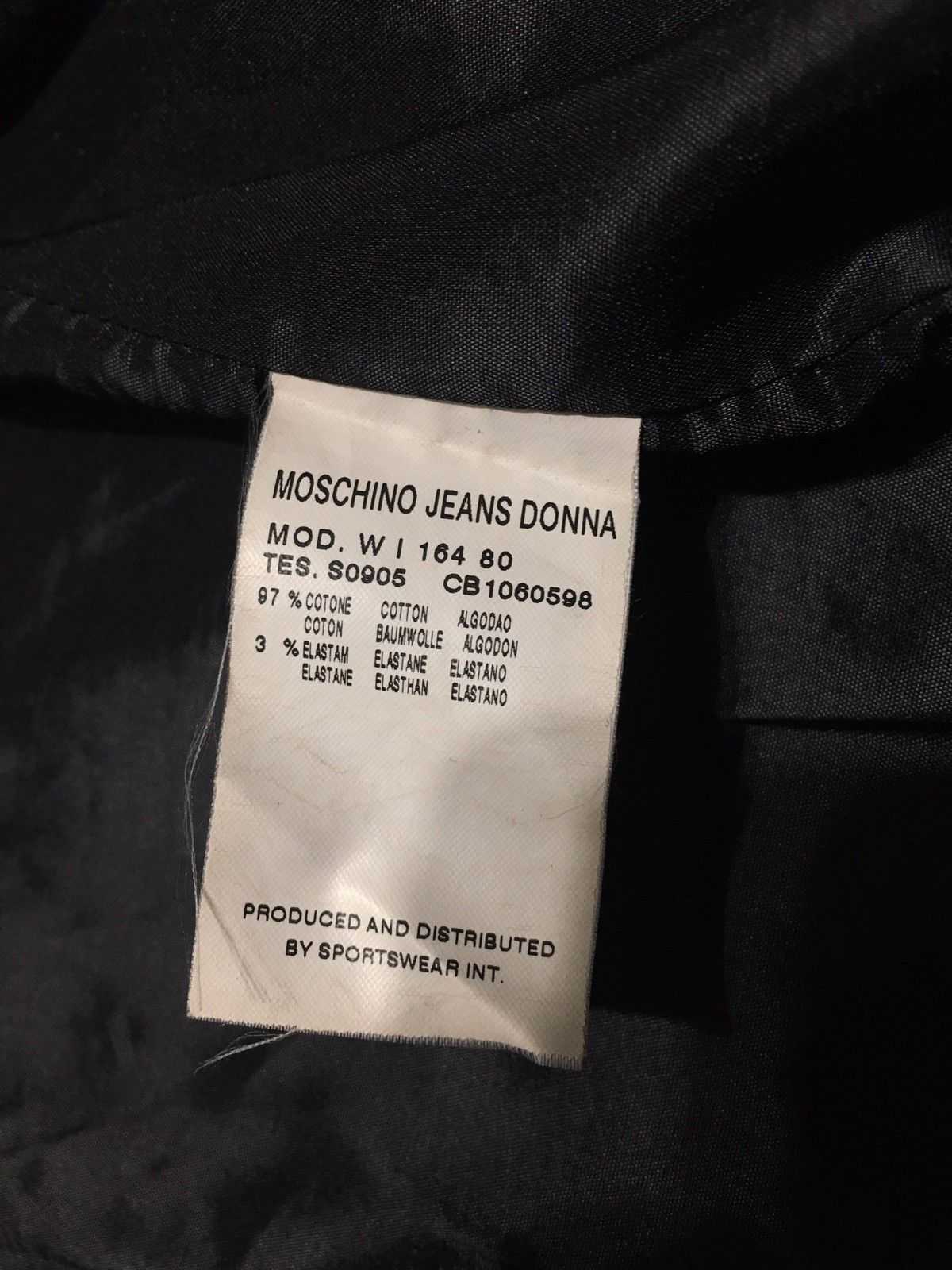 Designer × Moschino × Velvet Moschino Jeans Donna Womens Velvet Jacket Size EU38 US8 Size M / US 6-8 / IT 42-44 - 12 Thumbnail