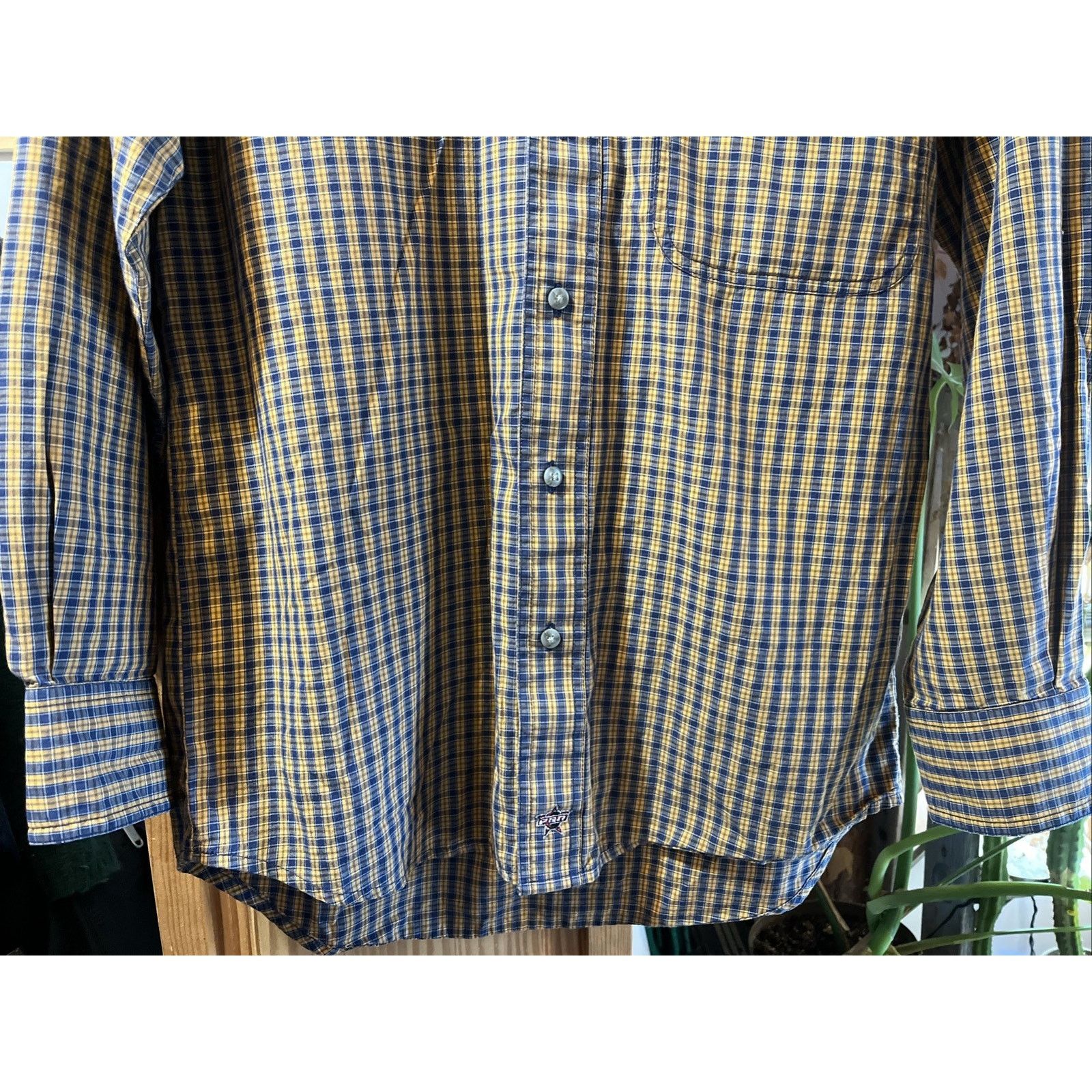 Wrangler Wrangler PBR Button Shirt Men’s S Rodeo Western Yellow Size US S / EU 44-46 / 1 - 6 Thumbnail