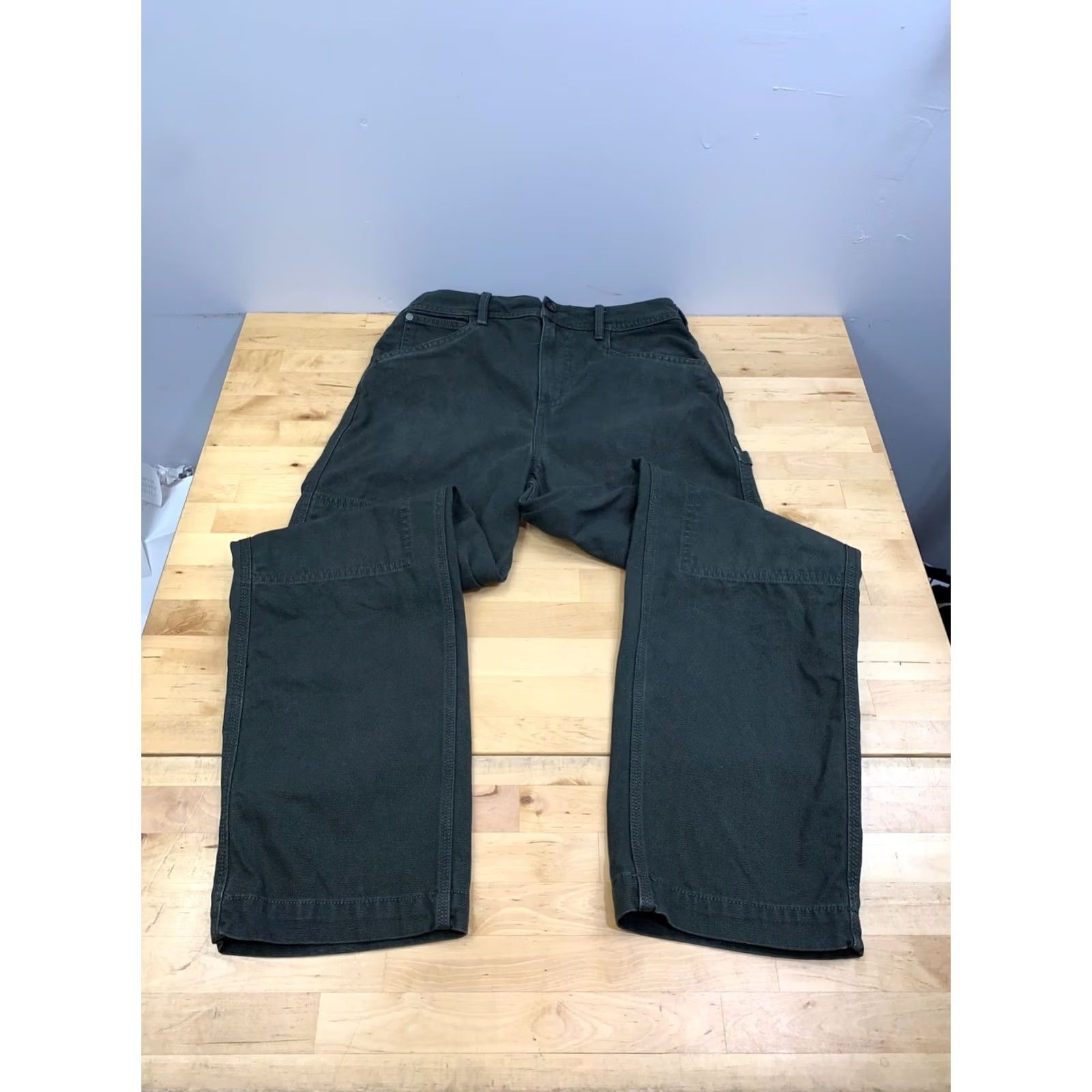 RVCA RVCA x Stella Double Knee Carpenter Jeans Women 25 Green Grunge Vintage No Size 42" / US 20 - 5 Thumbnail