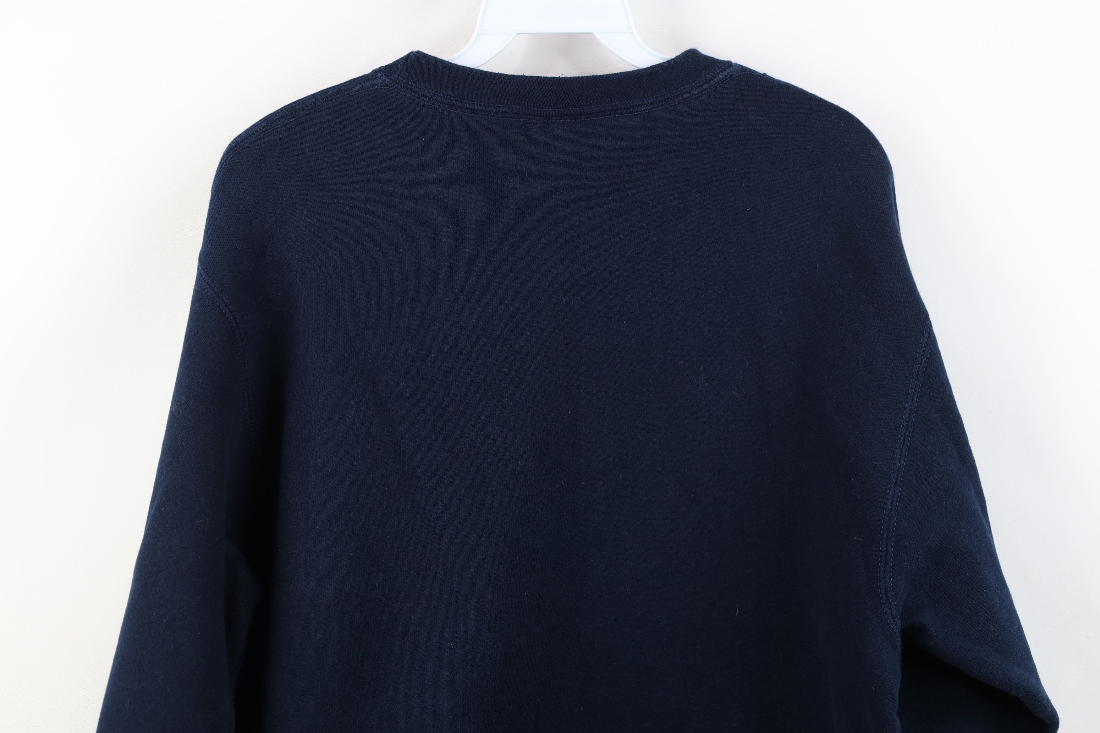 Vintage Vintage 90s Streetwear Heavyweight Crewneck Sweatshirt Blue Size M / US 6-8 / IT 42-44 - 12 Thumbnail