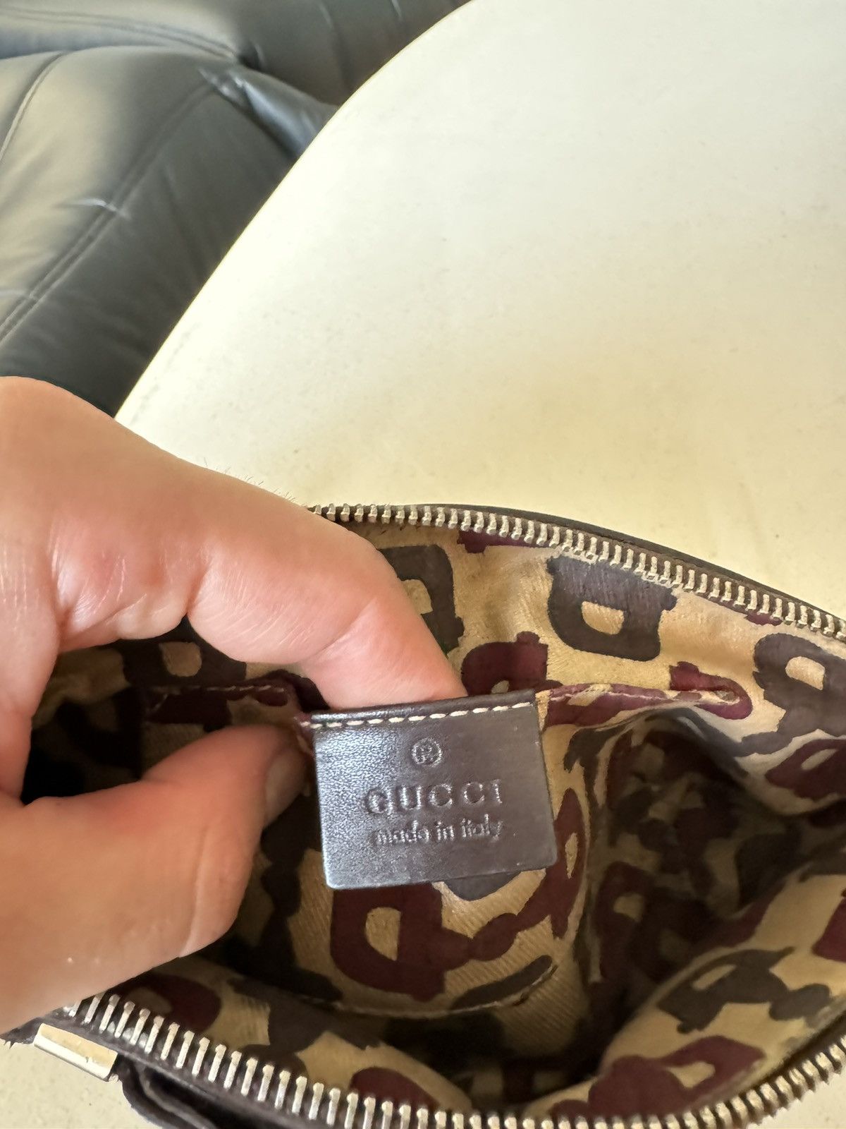 Gucci Vintage Monogram Gucci Clutch Bag Brown Leather Designer Size ONE SIZE - 11 Thumbnail