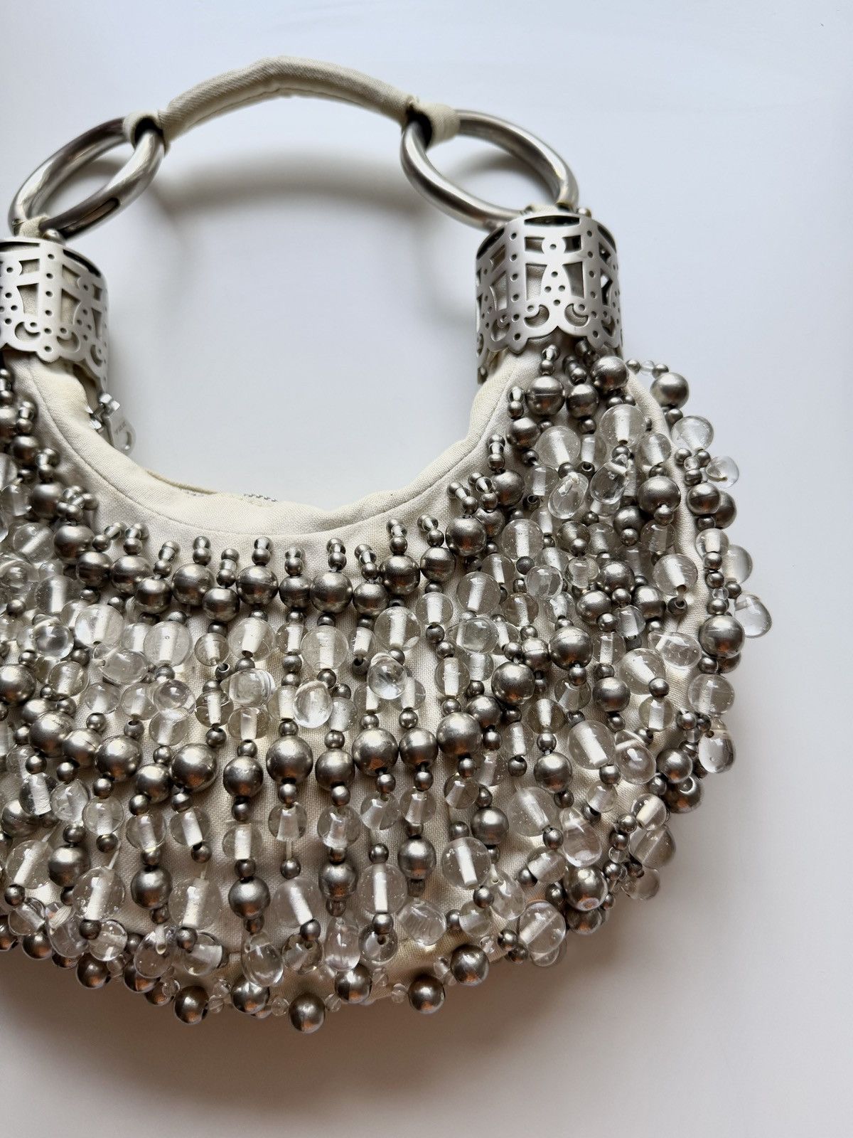 Chloe Chloe Bracelet Bag in Beaded Silver Embellishments Size ONE SIZE - 3 Thumbnail