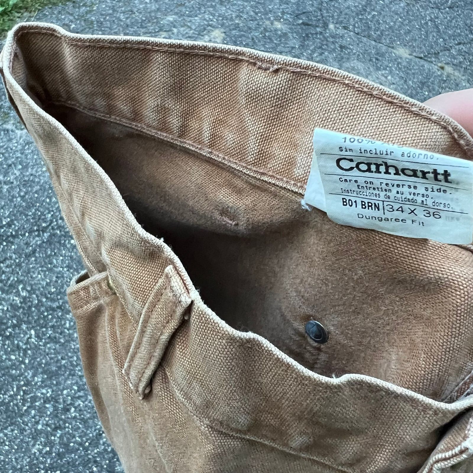 Carhartt × Vintage Vintage carhartt brown double knee work wear carpenter pants Size US 34 / EU 50 - 7 Thumbnail