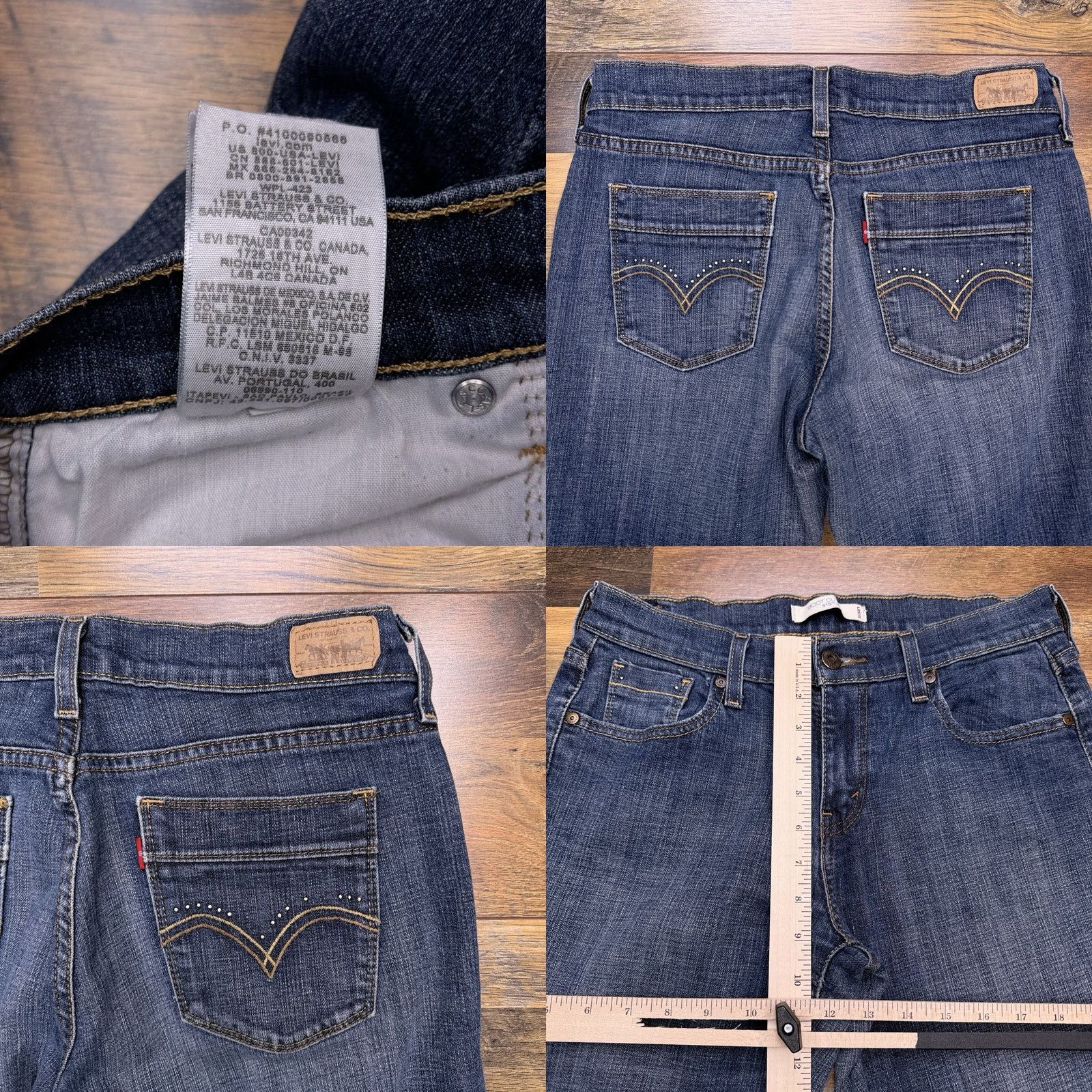 Levi's Levi's 515 Bootcut Jeans Womens 6 Medium Blue Mid Rise Stretch Denim 5-Pocket Classic Size 28" / US 6 / IT 42 - 8 Thumbnail