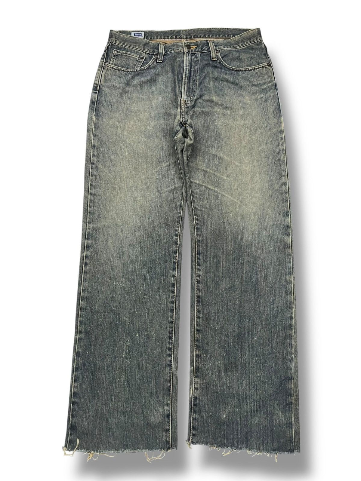 Edwin Baggy Vintage Edwin 404 Japan - Faded Mud Wash Jeans Size US 37 - 2 Thumbnail