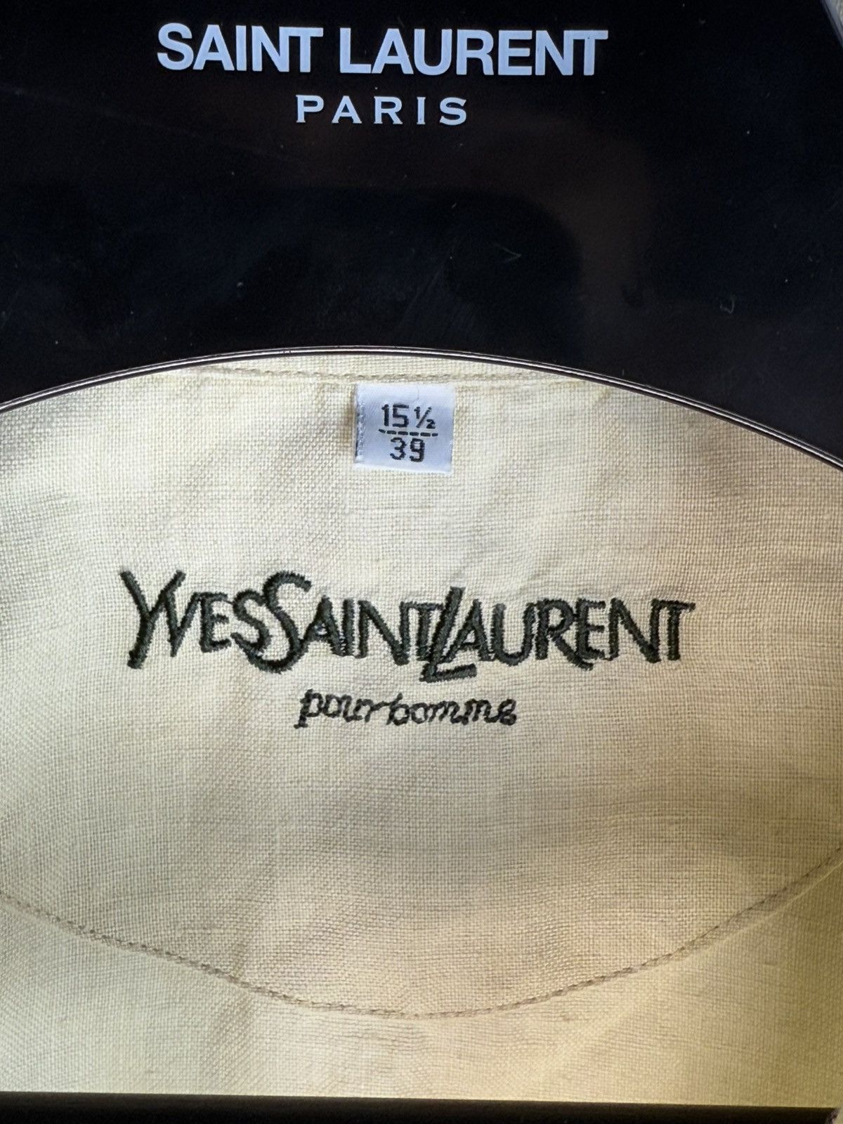 Yves Saint Laurent Linen 90s YSL Shirt Beige Lemon Summer Yves Saint Laurent Size US M / EU 48-50 / 2 - 6 Thumbnail