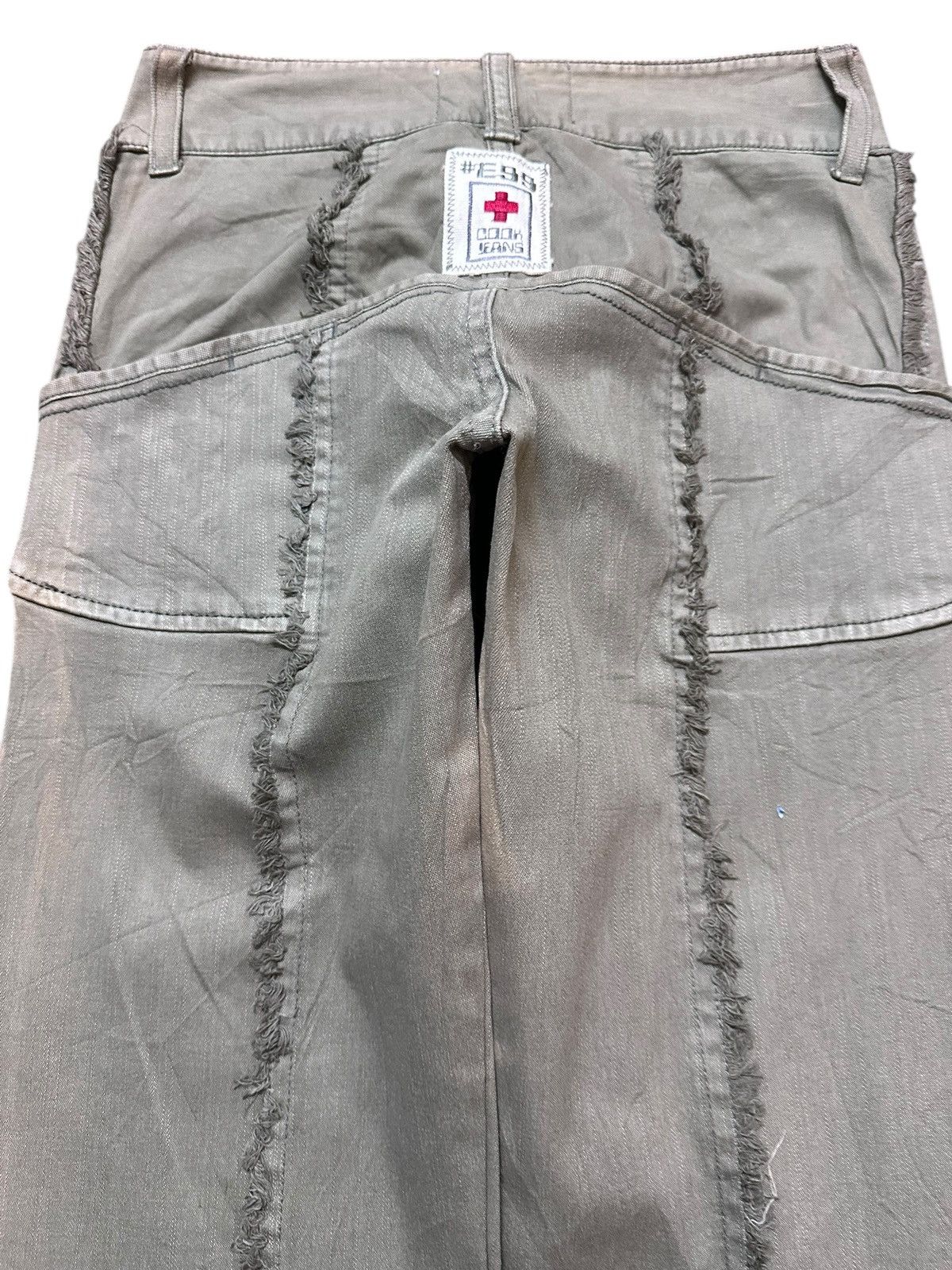 Cook Jeans Vintage Cook Jeans Furry Bleached Avant Garde Denim Size US 27 - 6 Thumbnail