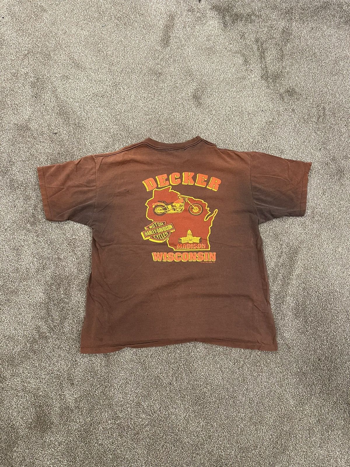 Harley Davidson Vintage Distressed Harley Davidson Motorcycles Tee Size US XL / EU 56 / 4 - 12 Thumbnail