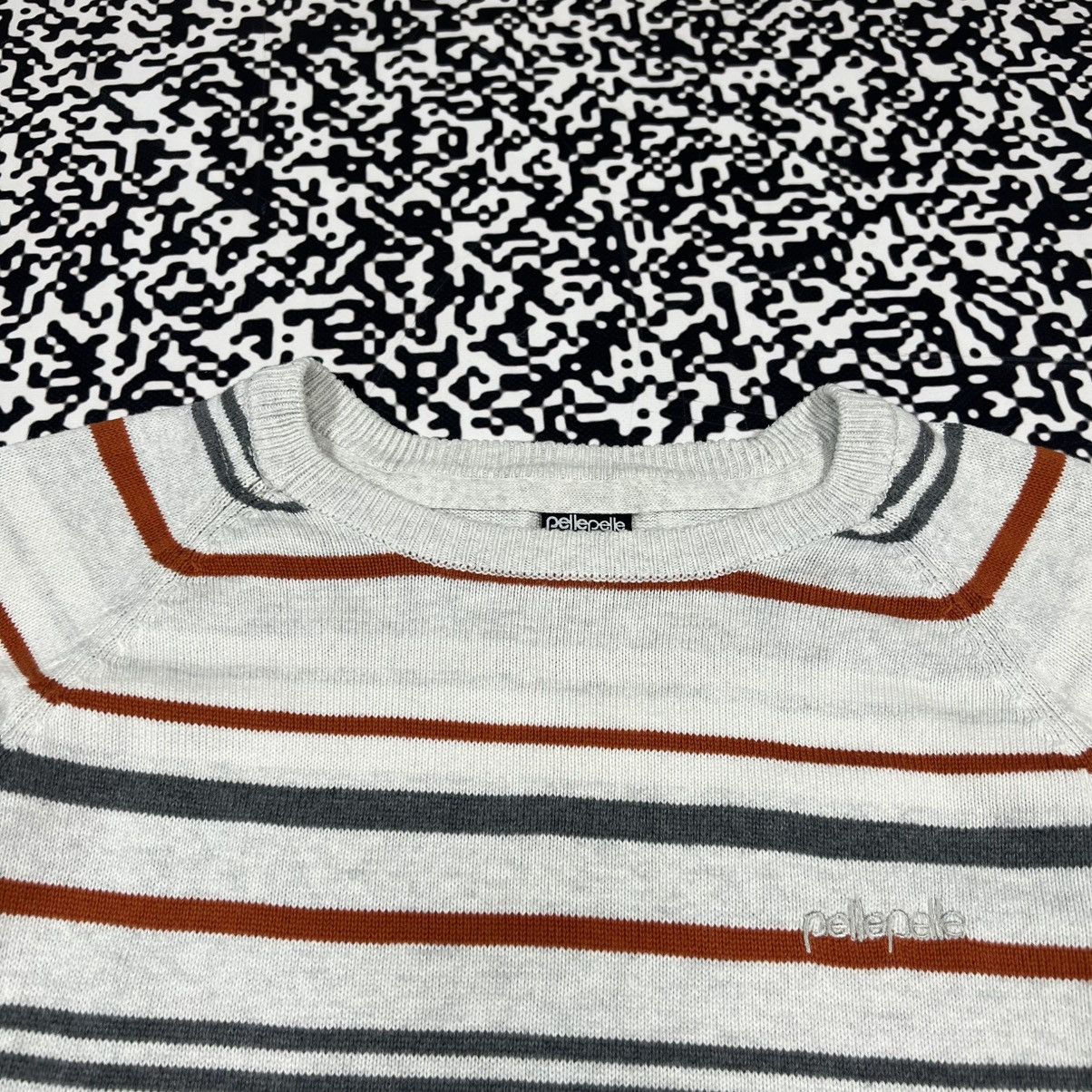 Pelle Pelle Vintage Y2K Pelle Pelle Striped Boxy Sweater Rap 90s Style Size US XXL / EU 58 / 5 - 12 Thumbnail