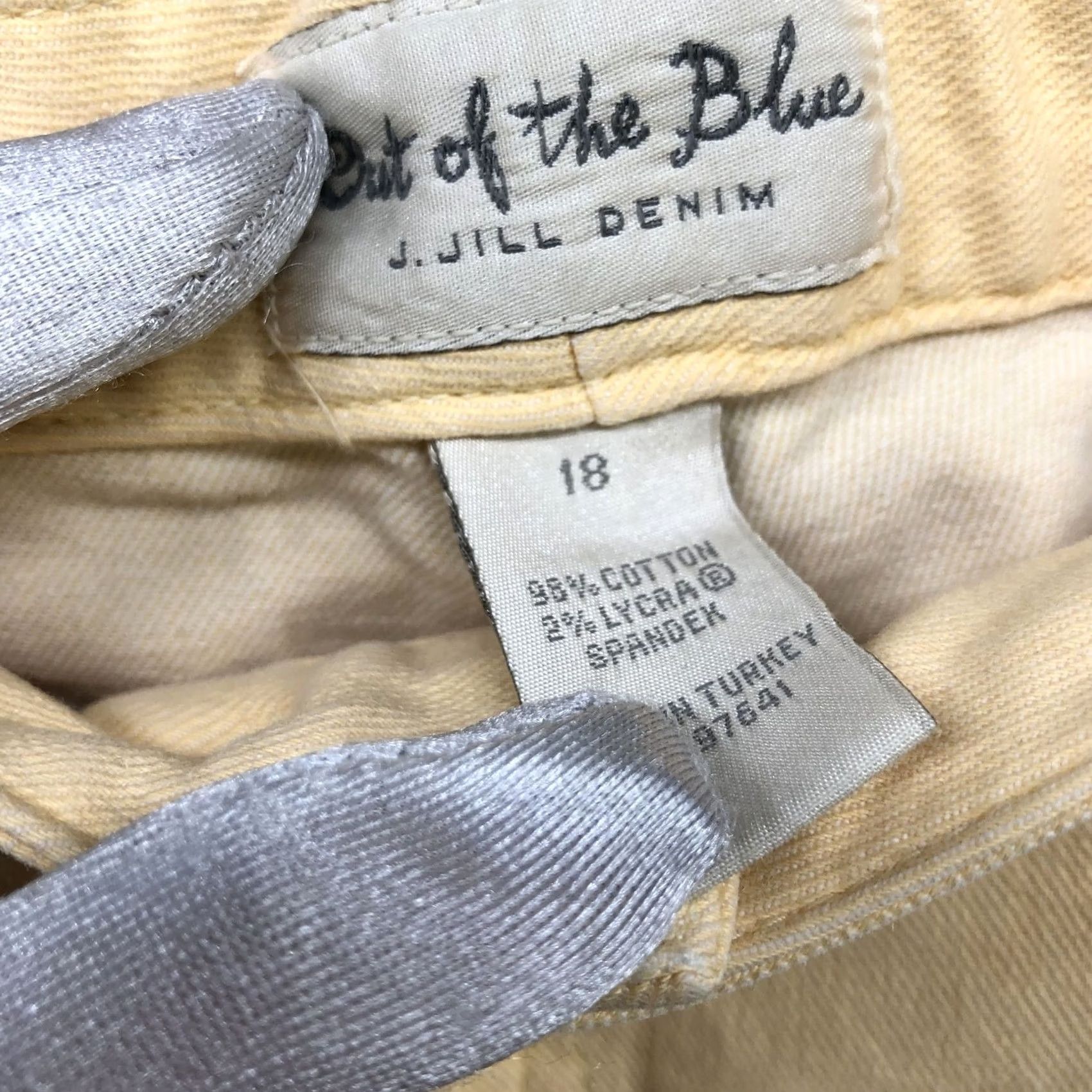 J. Jill VTG J. Jill Yellow Jeans Size 18 High Rise Flare Bootcut Stretch Womens Size 40" / US 18 - 6 Thumbnail