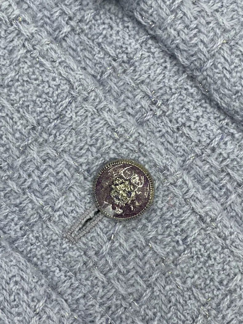 Chanel Chanel Manchester series purple V-neck tweed jacket Size XS / US 0-2 / IT 36-38 - 3 Thumbnail