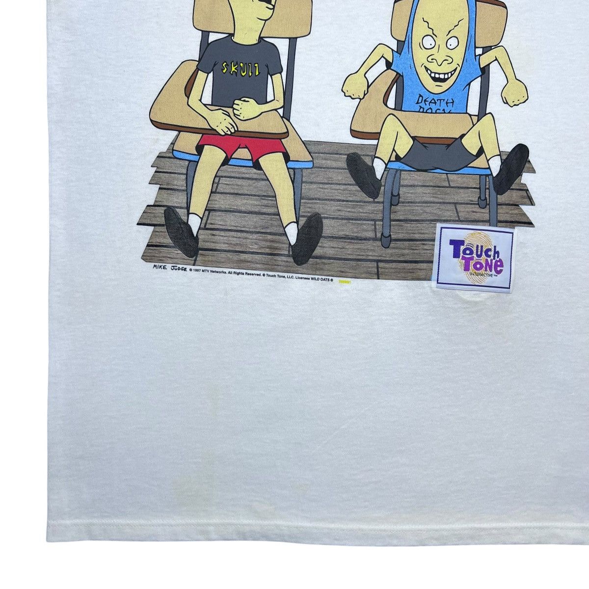 Mtv 1997 MTV Beavis And Butthead Wild Oats Touch Tone T-Shirt Size US L / EU 52-54 / 3 - 7 Thumbnail