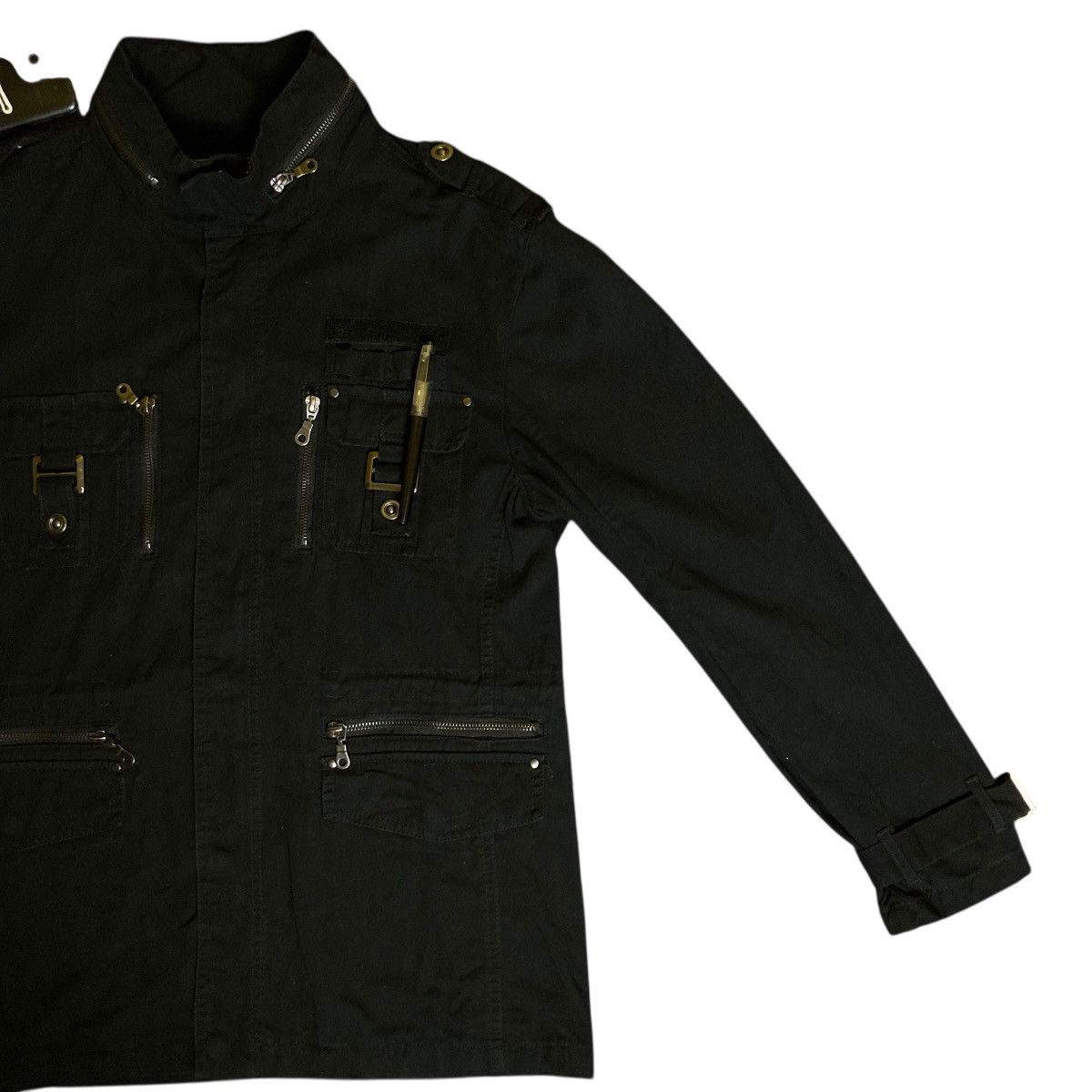 If Six Was Nine 🇯🇵 ROUSHATTE BONDAGE PUNK GOTHIC BUTTON UP FULL ZIP JACKET Size US L / EU 52-54 / 3 - 6 Thumbnail