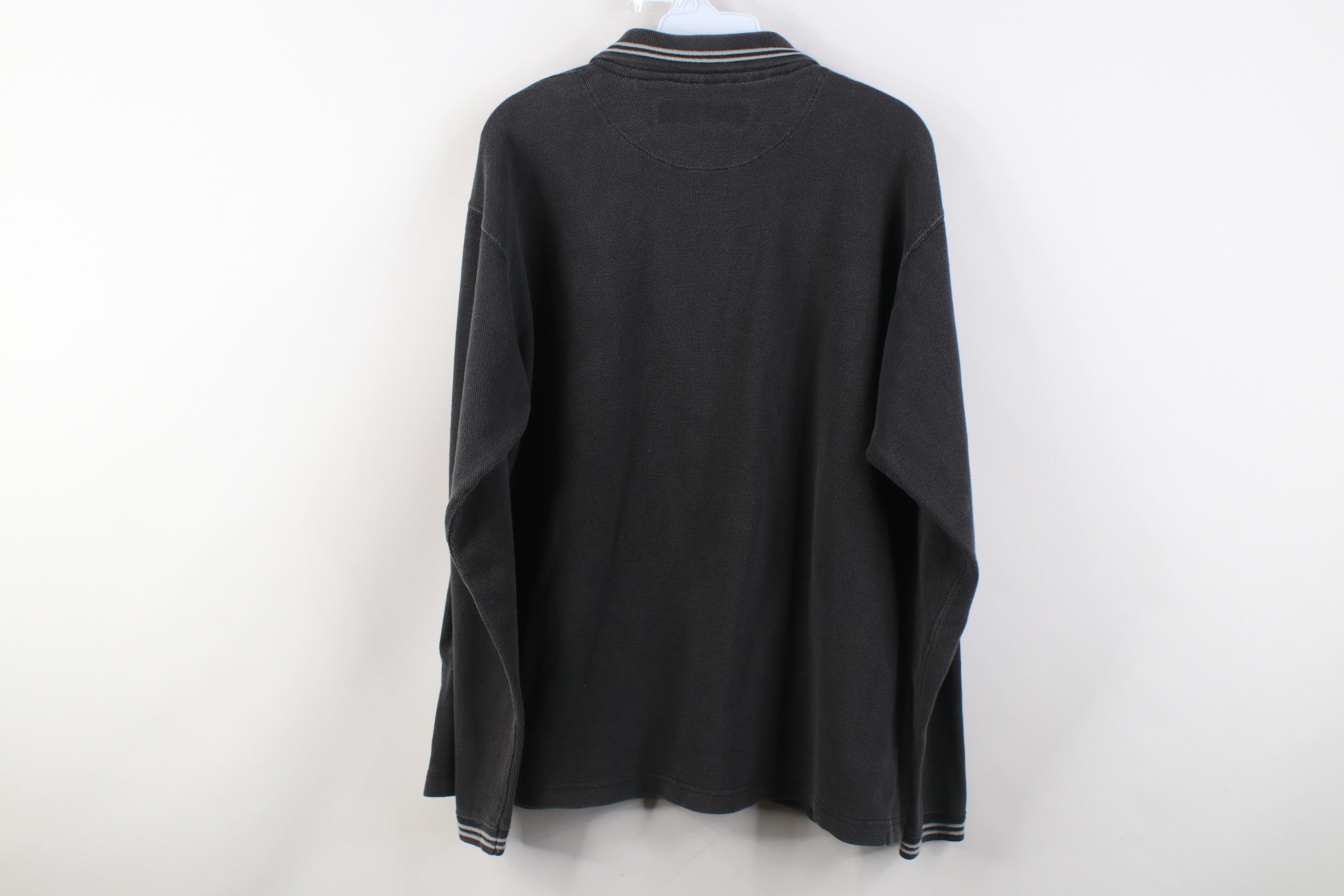 Vintage Vintage 90s Streetwear Knit Long Sleeve Rugby Polo Shirt Size US M / EU 48-50 / 2 - 12 Thumbnail
