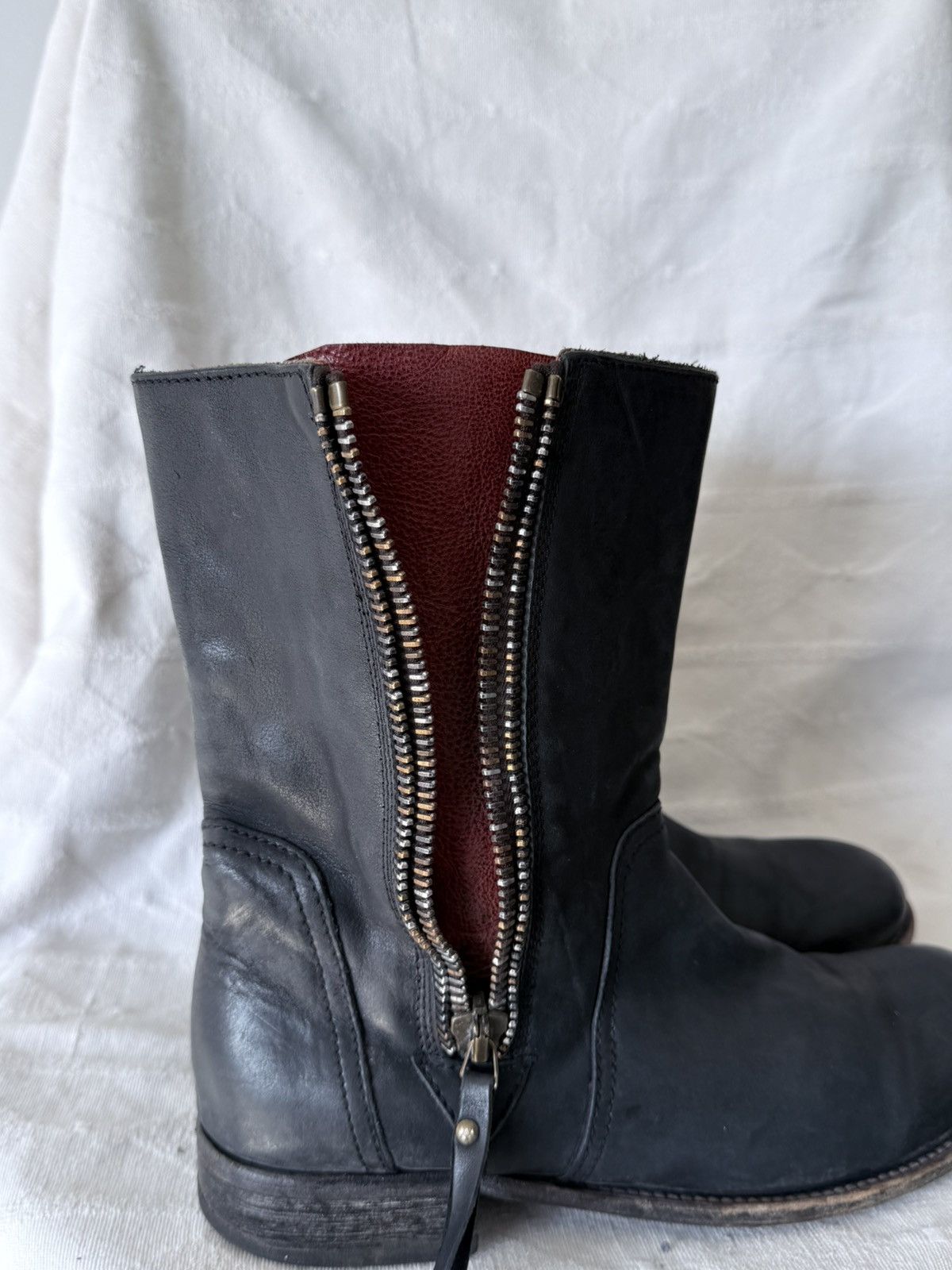 MoMA Avant Garde MoMA Zippers Leather Boots Size US 7 / EU 40 - 6 Thumbnail