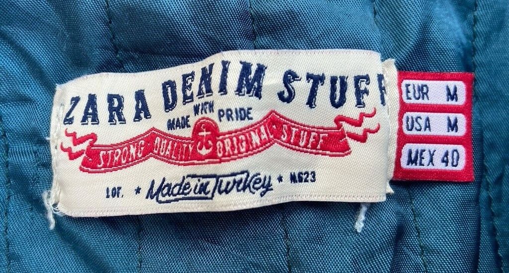 Zara Denim Stuff Blue Dark Wash Button Up Long Sleeve Jacket Size US M / EU 48-50 / 2 - 9 Thumbnail