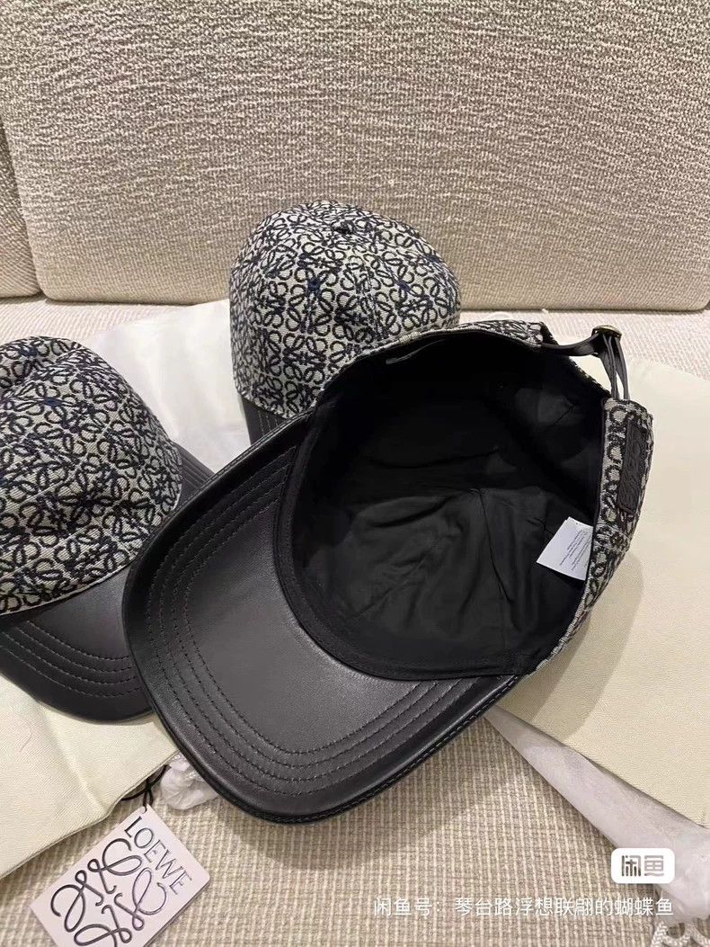Loewe LOEWE Embroidered logo baseball cap with leather patch Size ONE SIZE - 4 Thumbnail