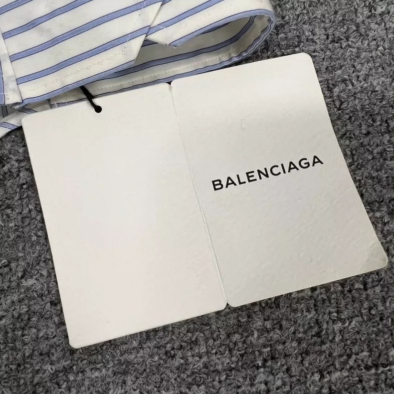 Balenciaga Balenciaga Striped Cape Shirt with Tags-2505 Size US S / EU 44-46 / 1 - 6 Thumbnail