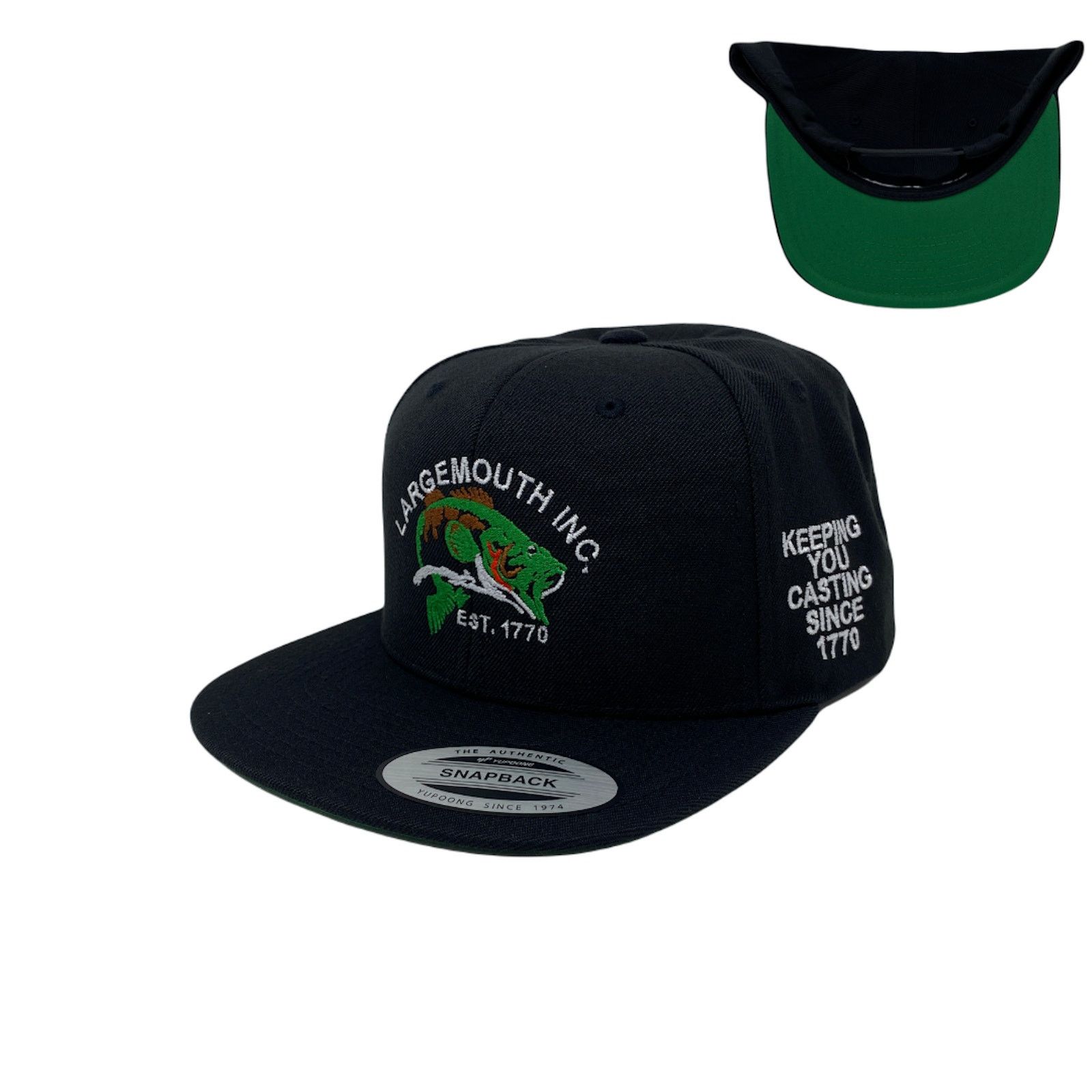 Other Largemouth Bass Lunker Toad Hog Fishing Snapback Hat Size ONE SIZE - 1 Thumbnail