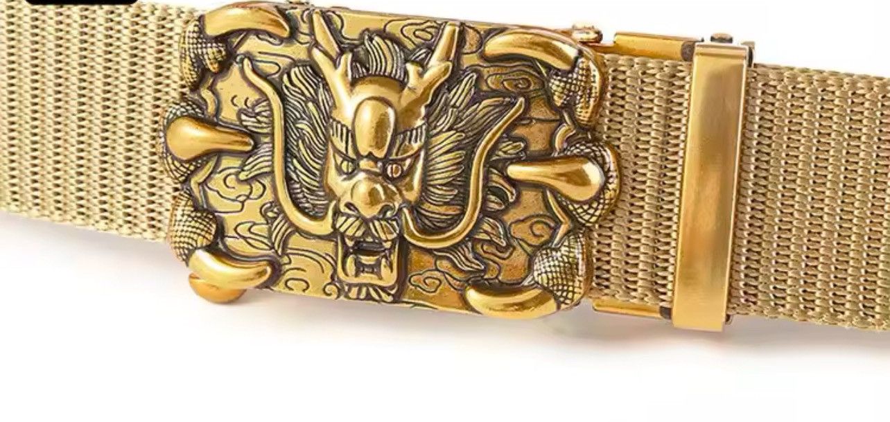 Designer 125cm Dragon Craving Buckles Belts Size ONE SIZE - 4 Thumbnail