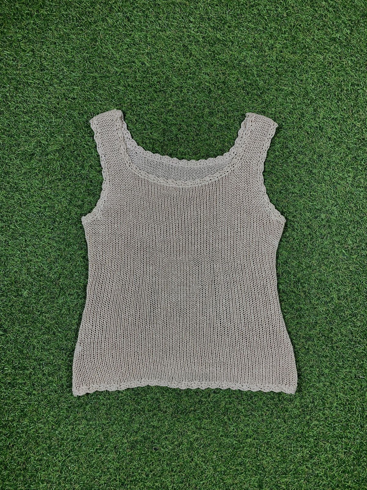 Vintage Vintage Mesh tank top knit Japanese style Size M / US 6-8 / IT 42-44 - 1 Thumbnail