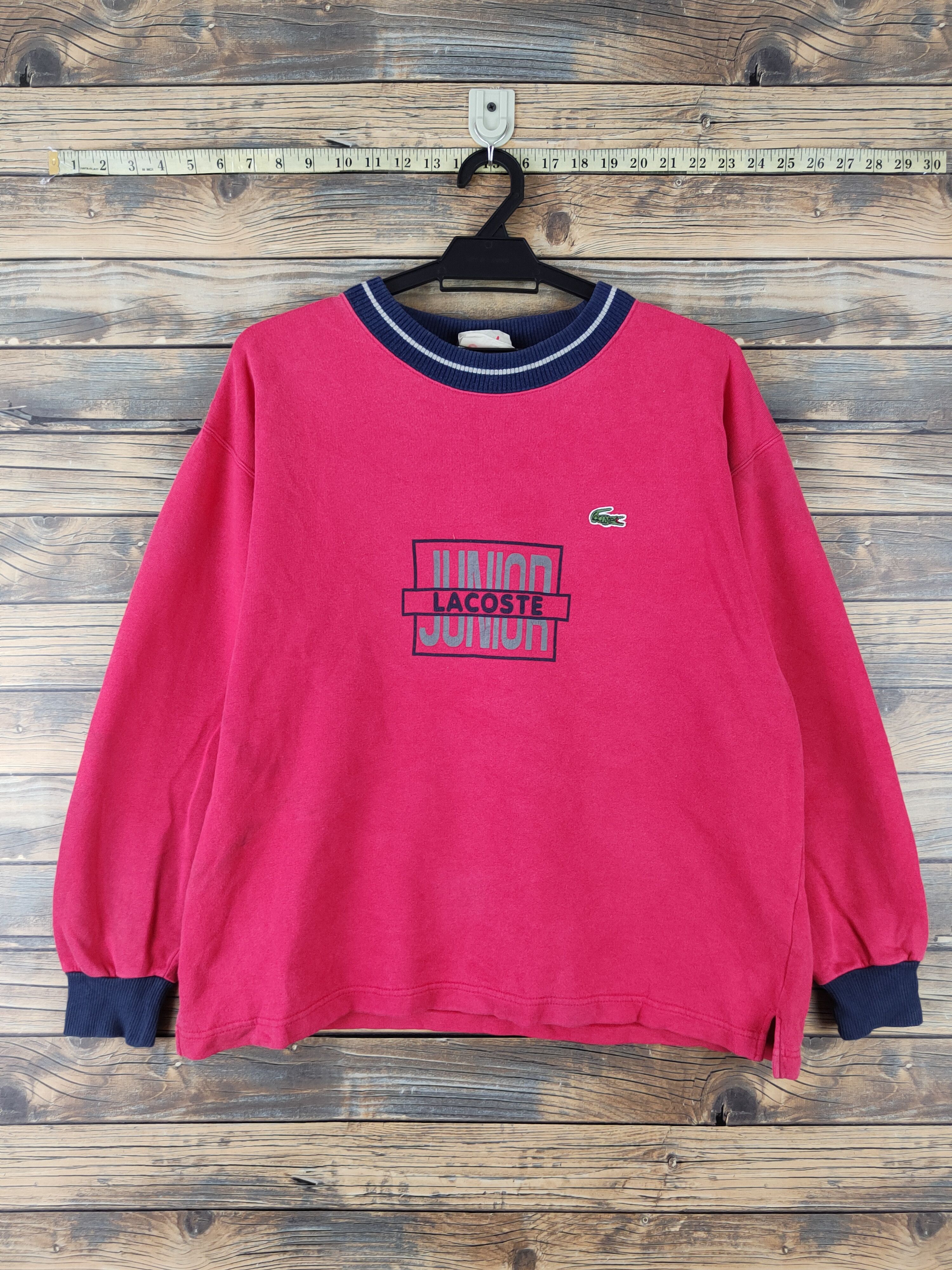 Lacoste × Vintage DL Lacoste vintage Red Sweatshirts #428 Size M / US 6-8 / IT 42-44 - 1 Thumbnail